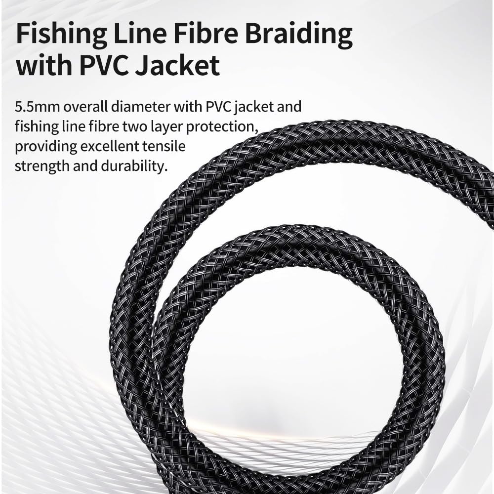XANHAM XLR Cable 10 Feet/3 Meter 3 Pin Microphone Female to Male Balanced Shielded Cable, Fibre Braiding with 22AWG Oxygen-Free Copper(OFC) Mic Cord for Speaker and Audio System