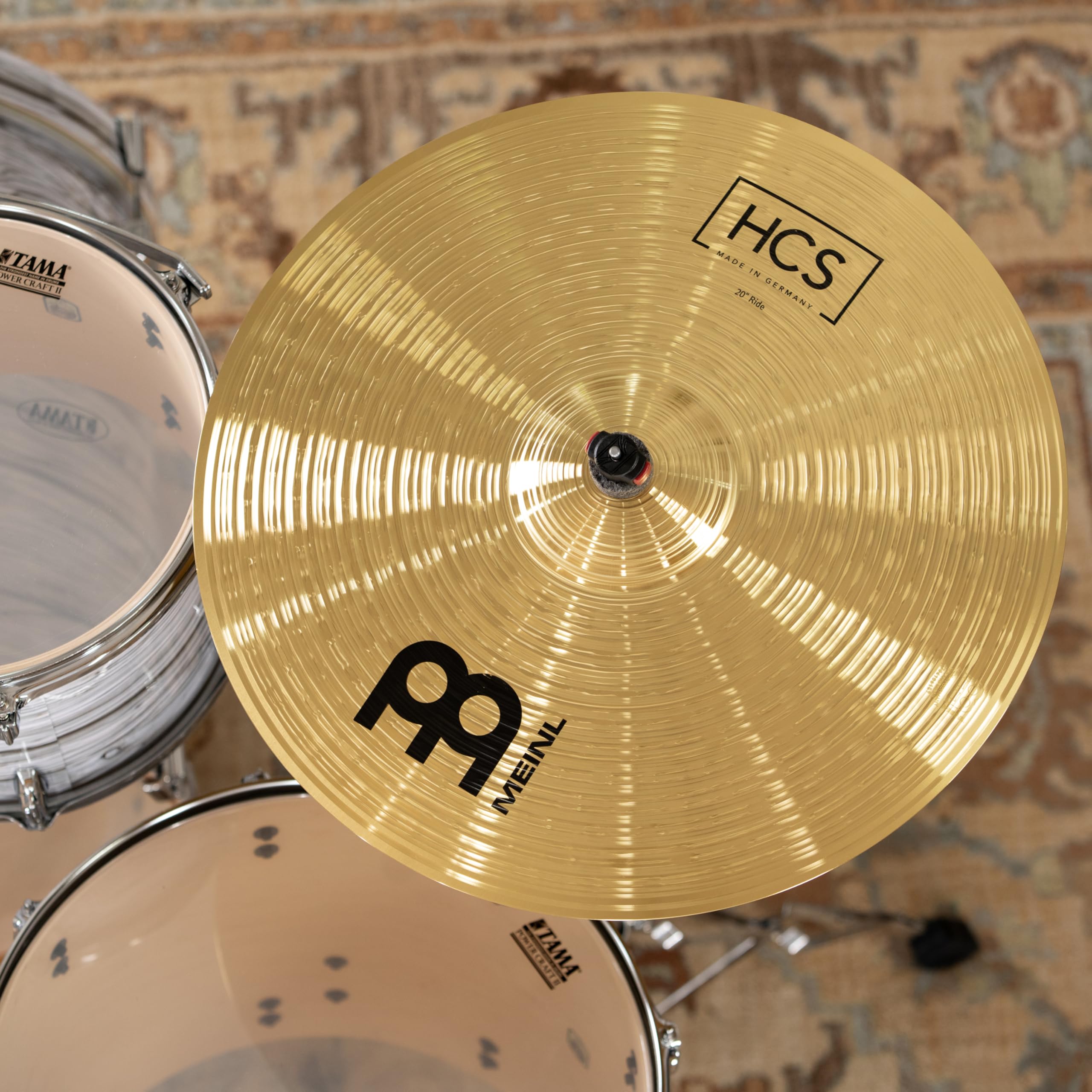 Meinl Cymbal Set Box Pack with 14” Hihats, 20” Ride, 16” Crash, Plus a FREE 10” Splash – HCS Traditional Finish Brass – Made In Germany, 2-YEAR WARRANTY (HCS141620+10)