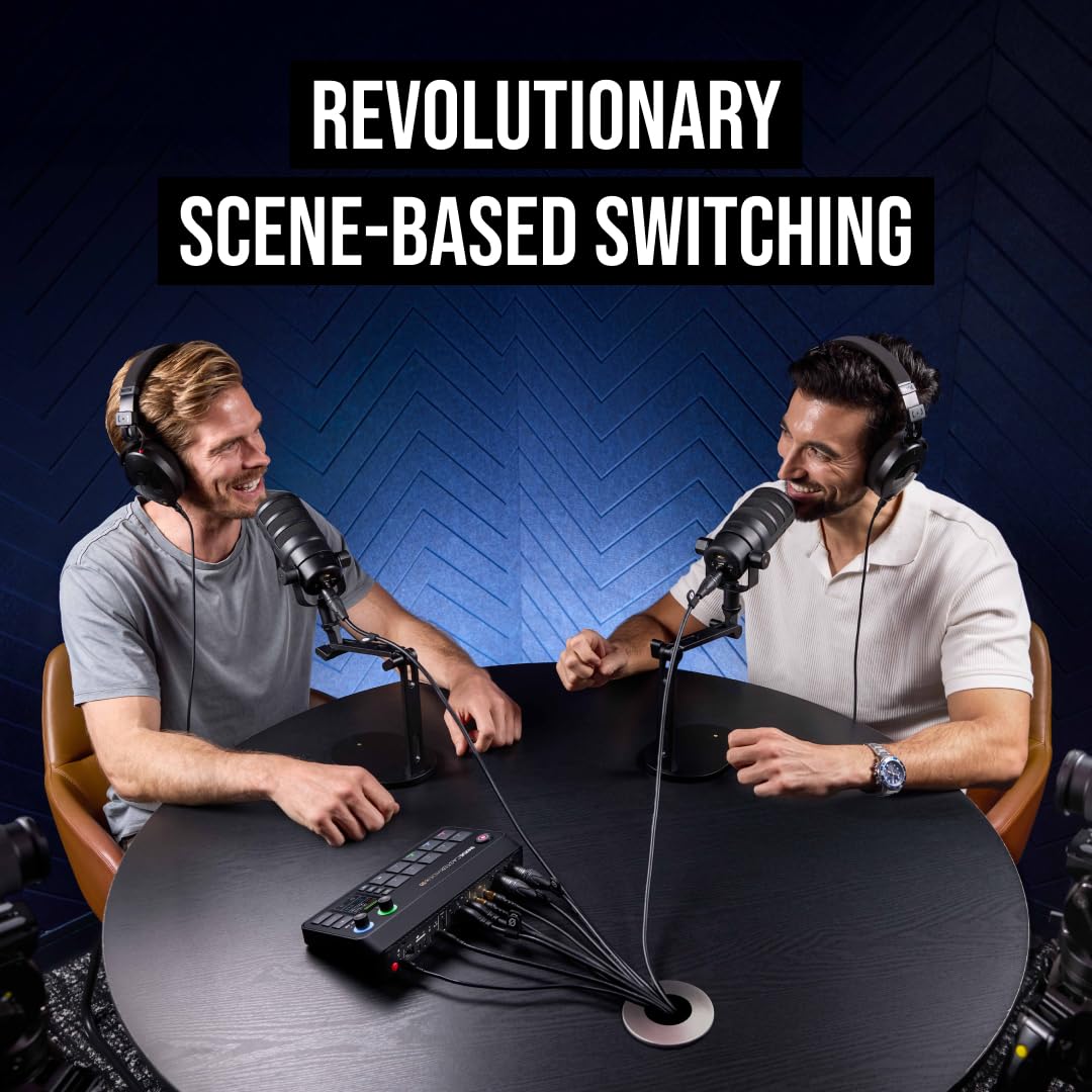 RØDE RØDECaster Video S – Podcast Video Switcher and Audio Interface –
