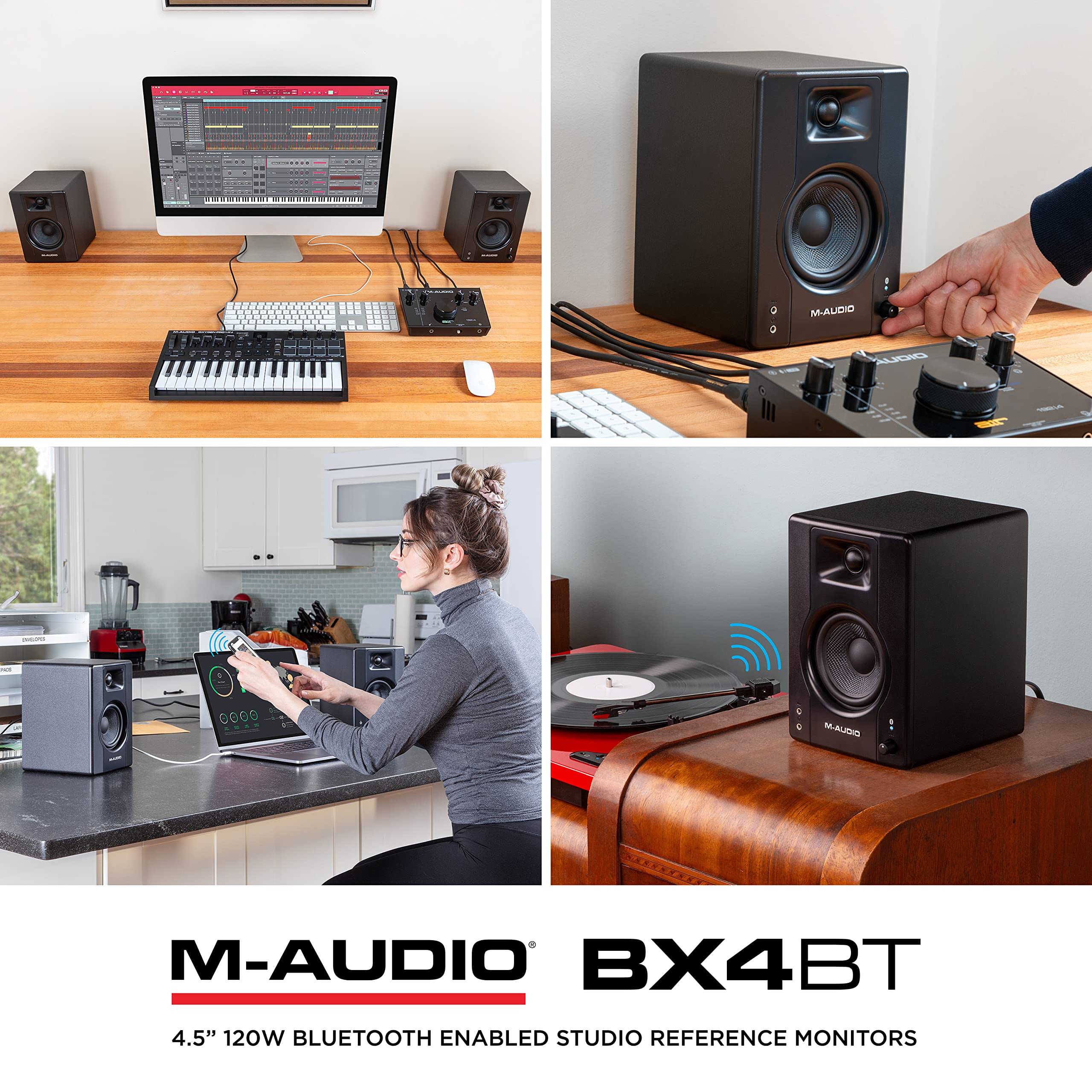 M-AUDIO BX4BT 4.5″ Bluetooth Studio Monitors Pair