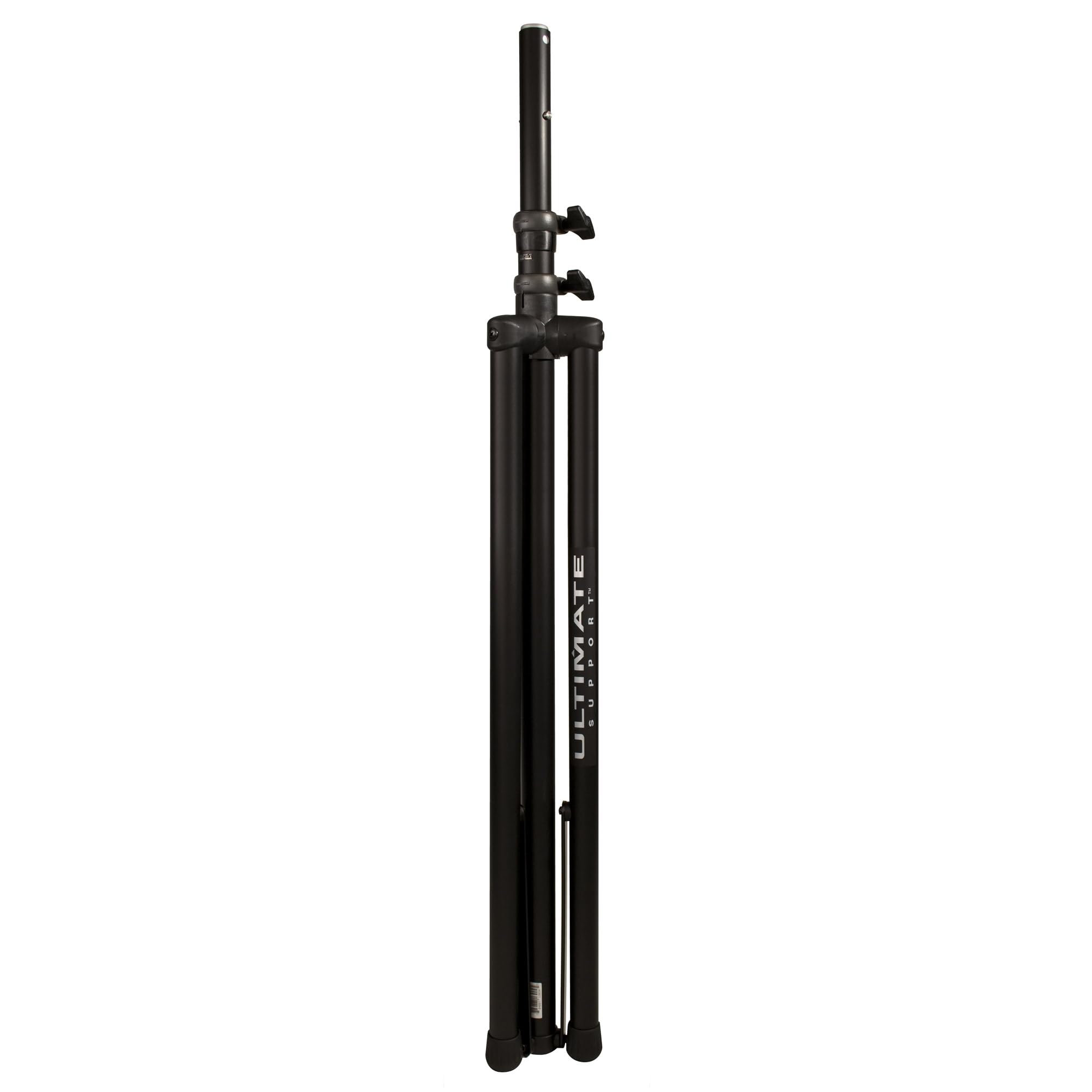 Ultimate Support TS-88B Original Series Aluminum Tripod Extra Tall Speaker Stand w/Integrated Speaker Adapter – Black