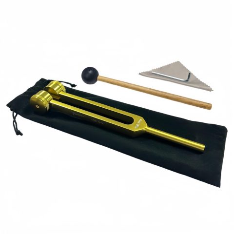 Miwayer Professional OM 136.1Hz Tuning Forks Golden for Healing, Medical, and Music – Multi-Frequency Tuning Fork Kit for Sound Therapy, Meditation, Chakra Balancing