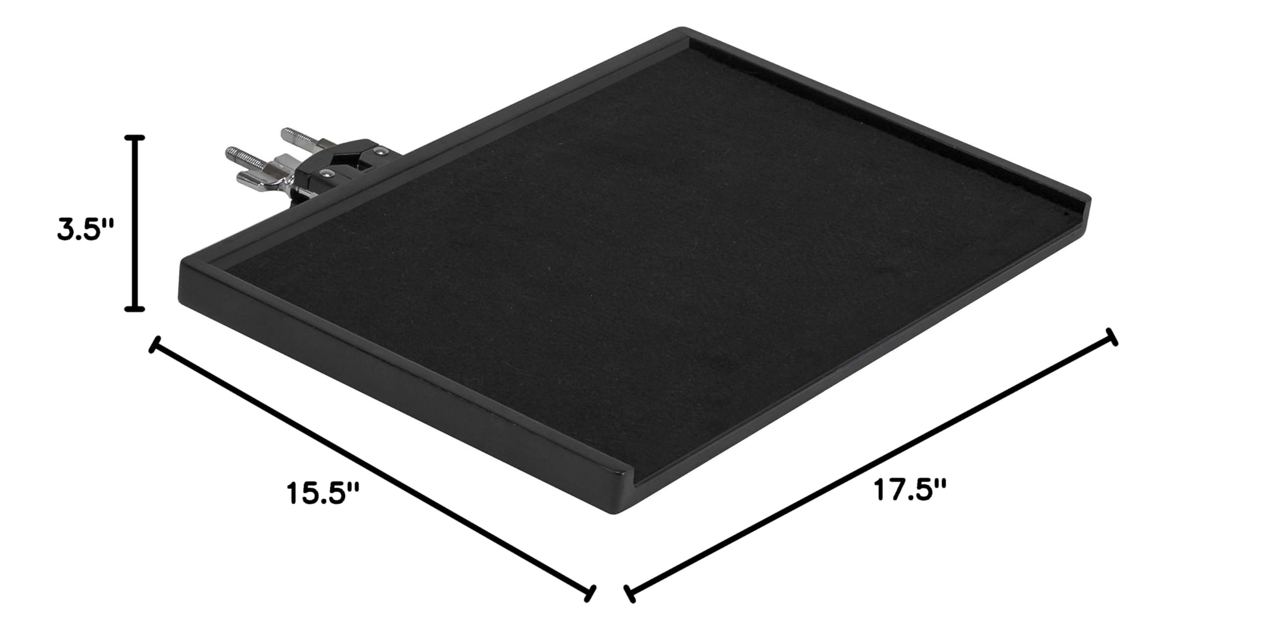 Sidekick Essentials Wood Tray with Clamp, 16″ x 10″ Felt-Lined (SC-GSE-MNT)