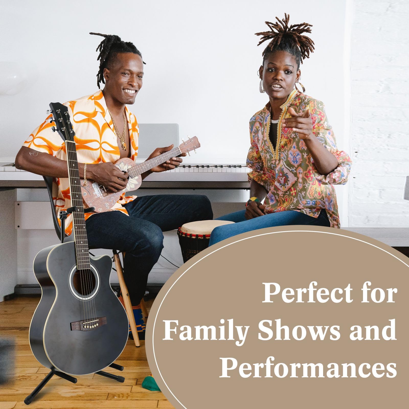 EASTROCK Guitar Stand – Guitar Stands Floor Adjustable Folding Guitar Stand