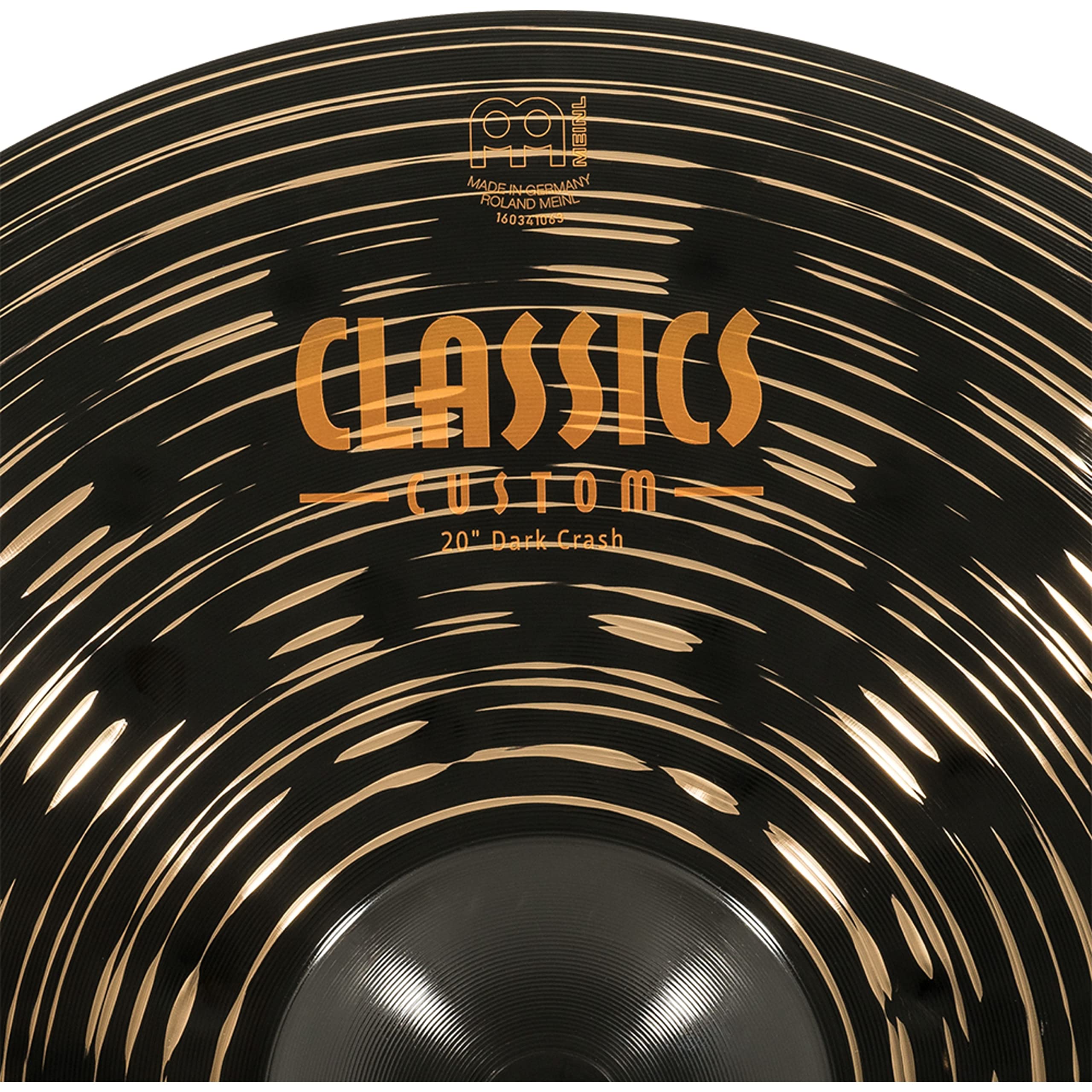 Meinl 20″ Crash Cymbal – Classics Custom Dark – Made in Germany, 2-YEAR WARRANTY (CC20DAC)
