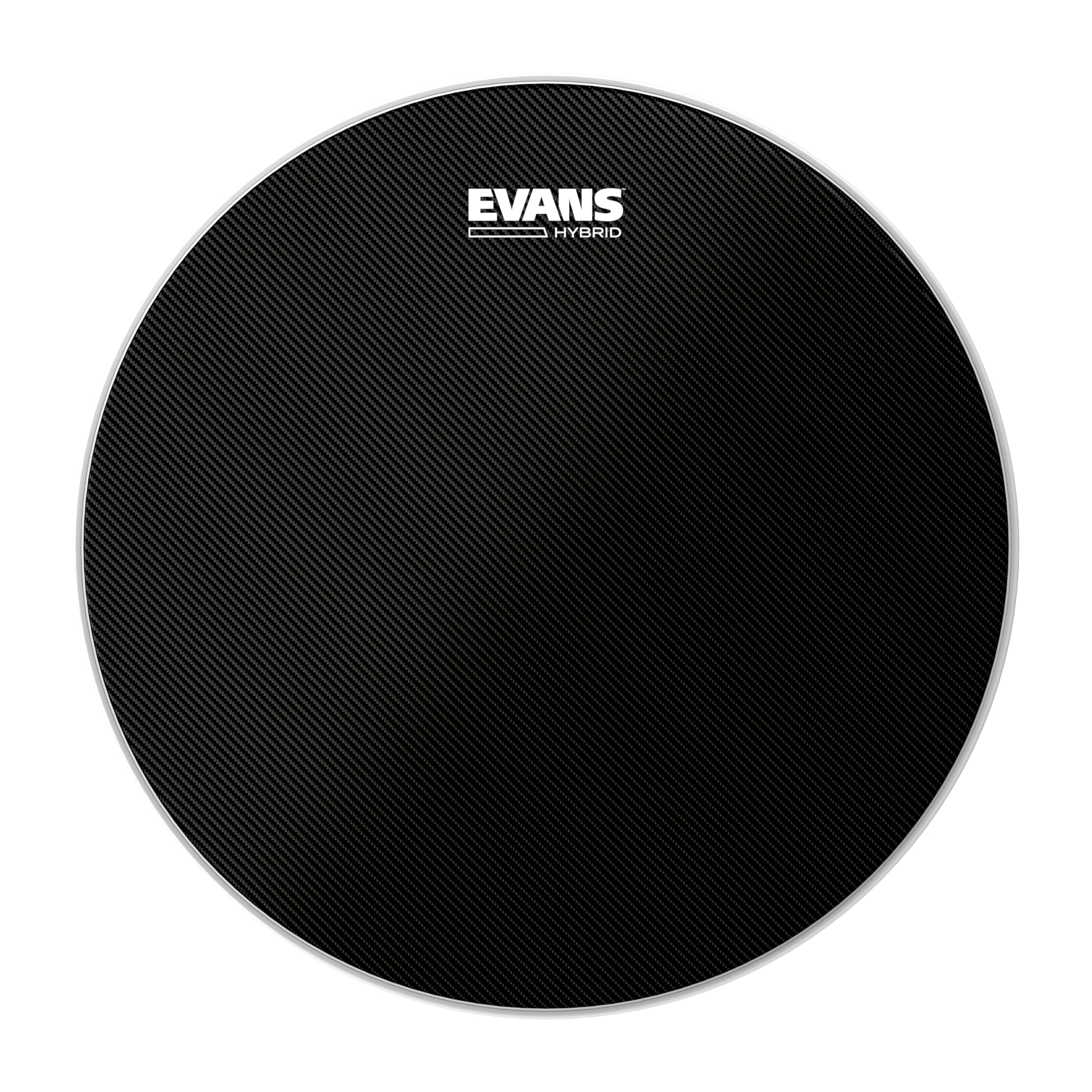 Evans Hybrid Black Marching Snare Drum Head – Marching Band Drum Heads – 13 Inch