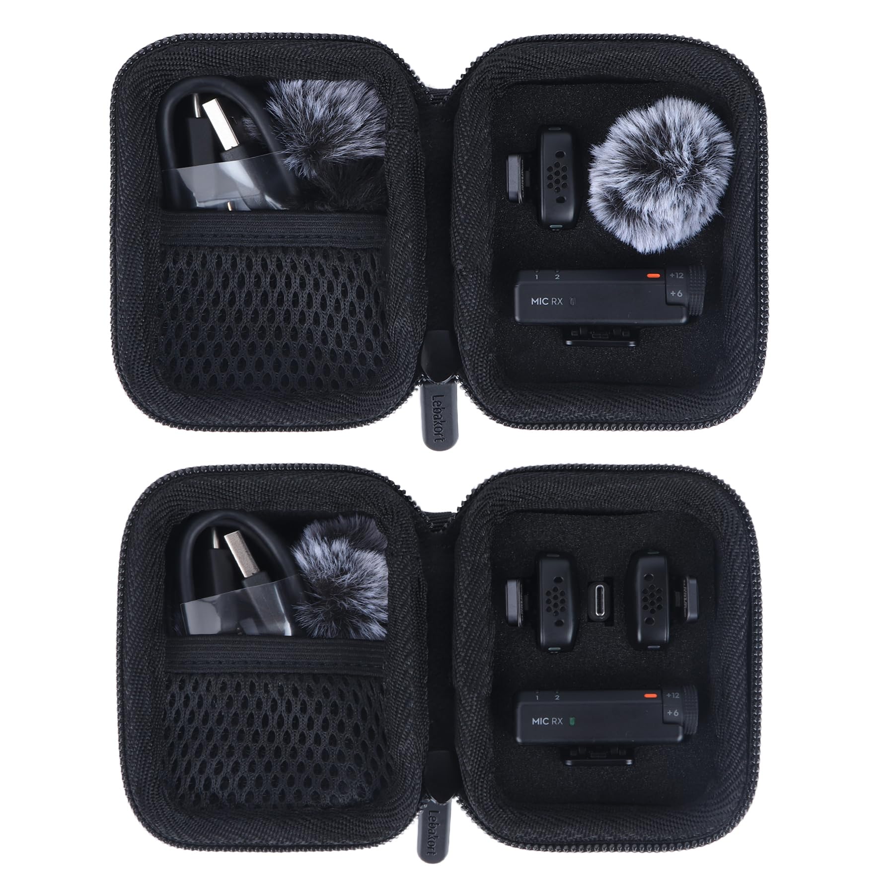 Lebakort Storage Case Compatible with DJI Mic Mini (2 TX + 1 RX) Wireless Lavalier Microphone (Storage Case for Mic)