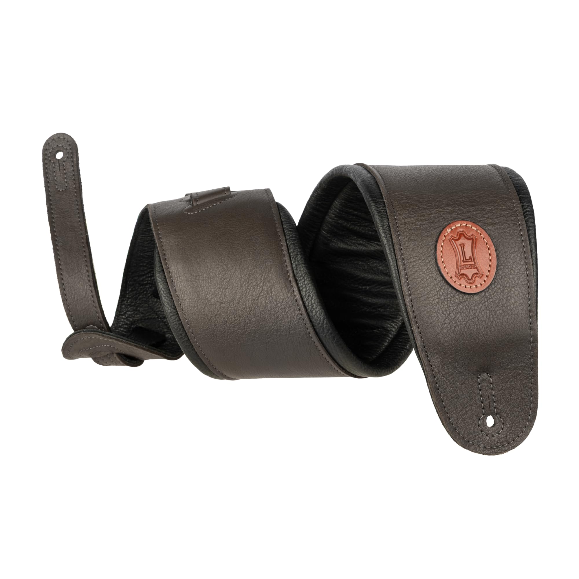 Levy’s Leathers Signature Legacy Series 4.5″ Garment Leather Guitar Strap, Dark Brown (MSS2-4-DBR)