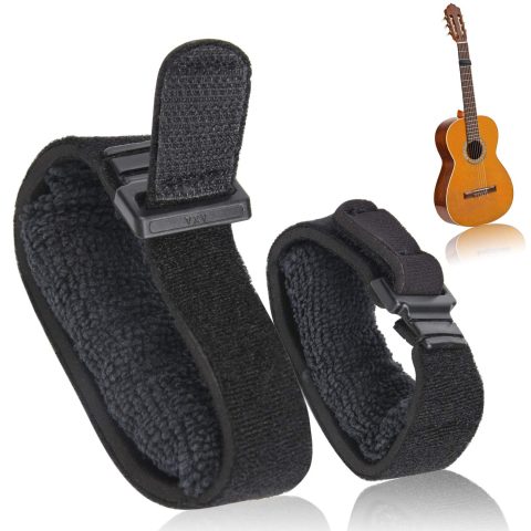 Facmogu 2PCS Guitar String Mute Dampener, Adjustable Bass Mute Silencer