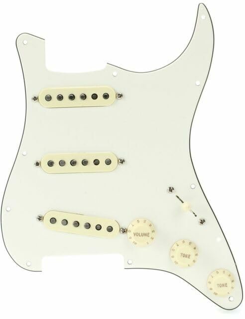 Fender 0992345509 Original 57/62 Prewired Stratocaster Pickguard – 3-Ply White