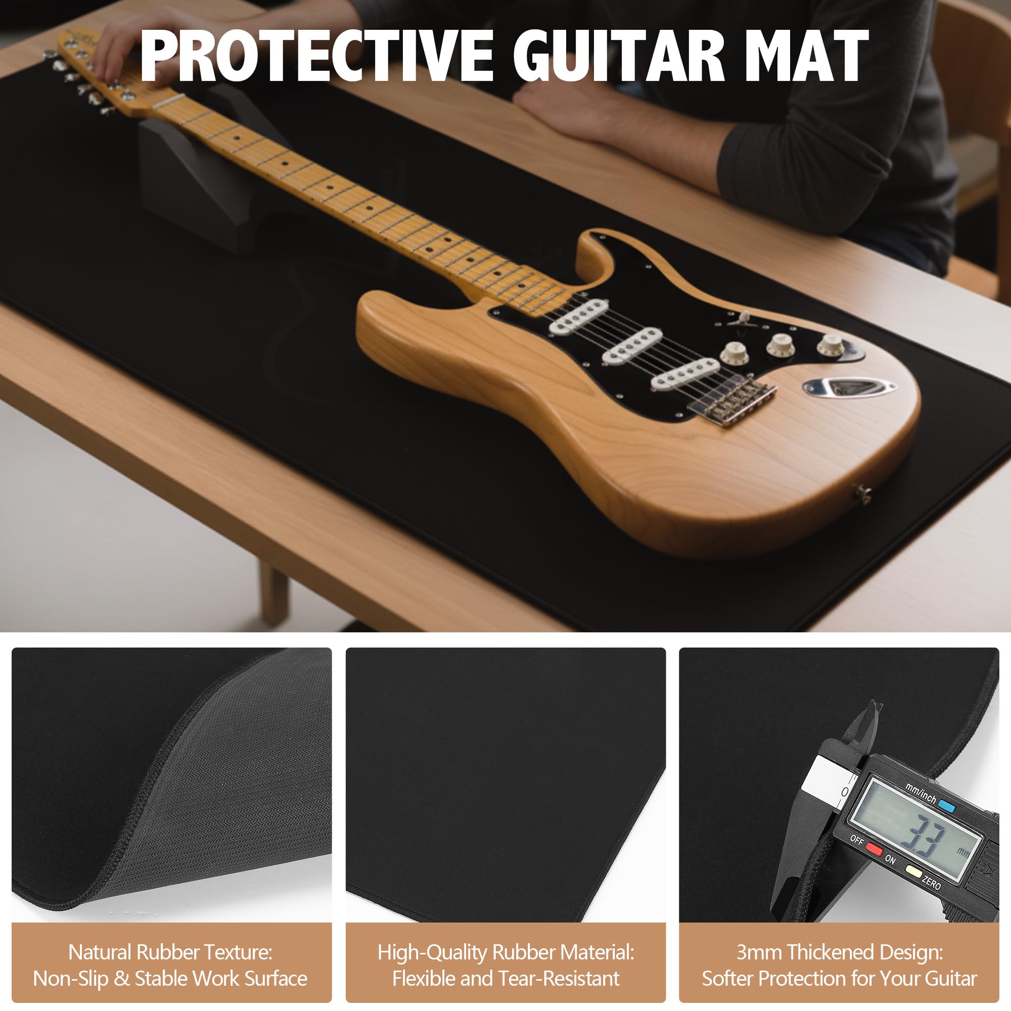 Guitar Mat & Guitar Neck Rest Kit, Luthier Repair Tools