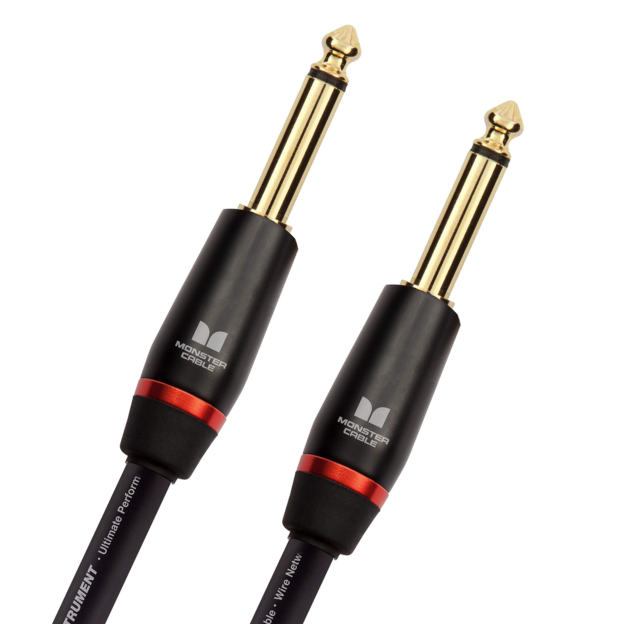 Monster 21 ft Straight to Straight Bass Guitar Cable. 95% Copper Braided Shield. Bass Guitar Amp Cord