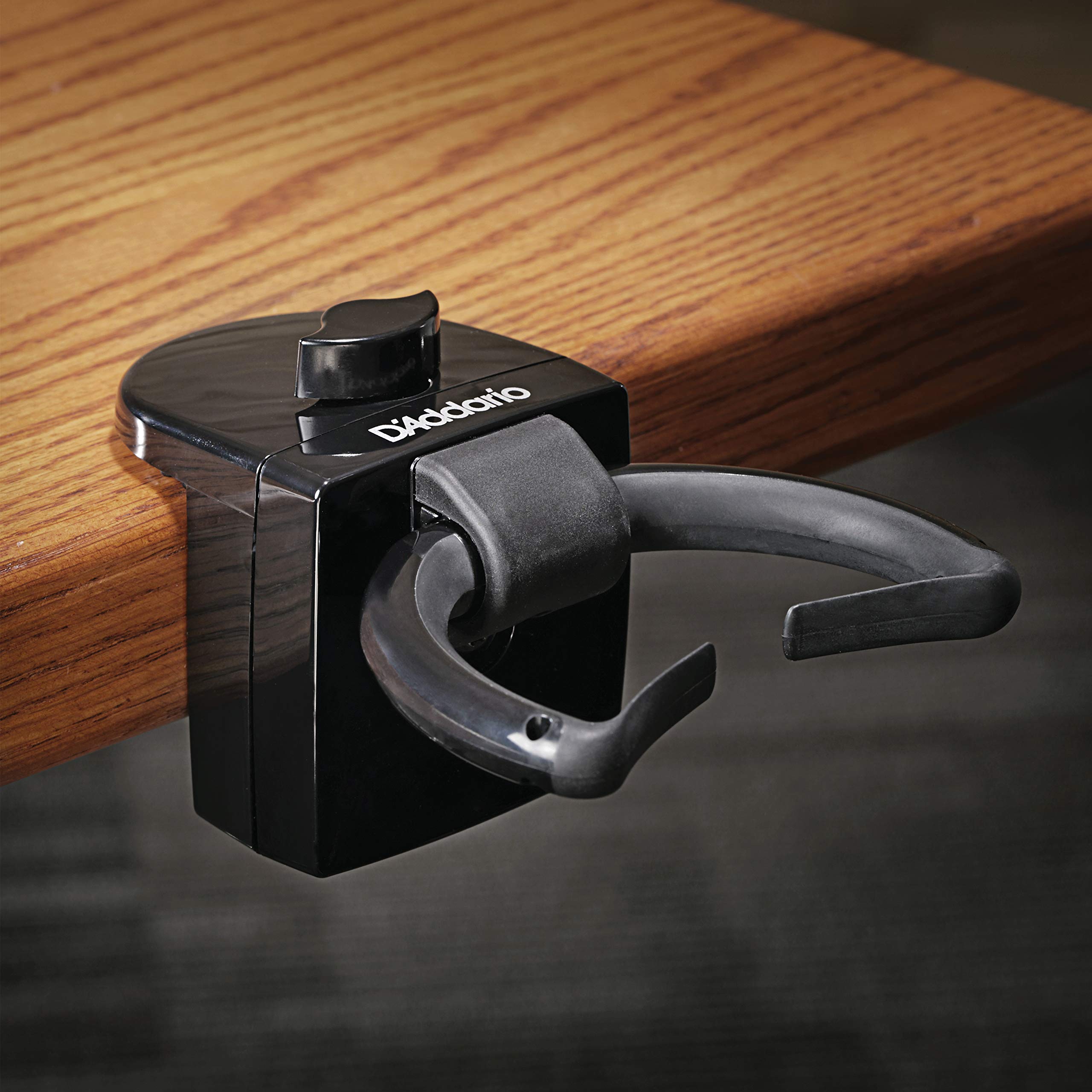 D’Addario PW-GD-01 Guitar Dock – Adjustable Clamp Guitar Neck Rest – Fits to Any Flat Surface with Edge – Rotates for Multiple Angles