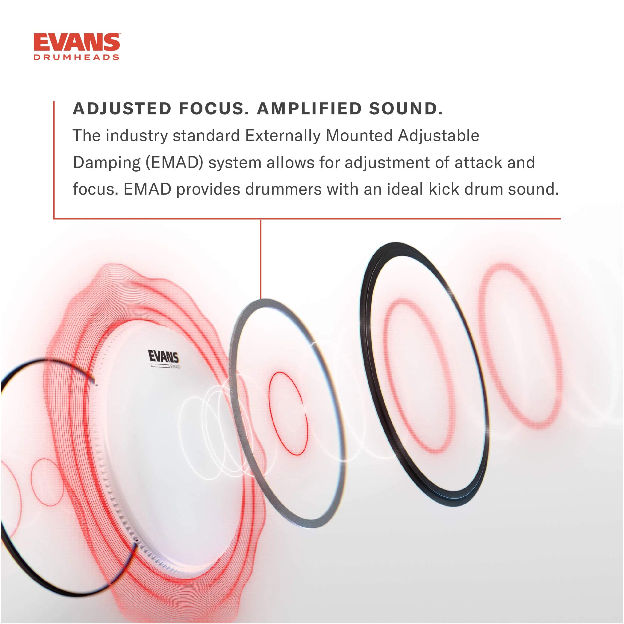 Evans EMAD2 Clear Bass Drum Head 18 Inch