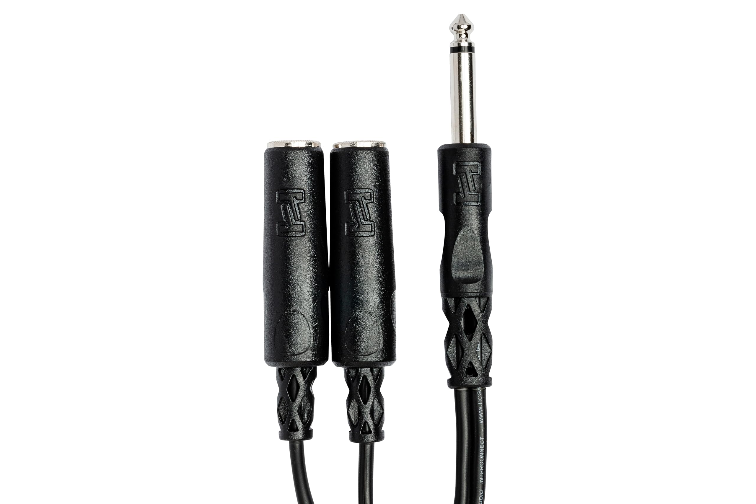 Hosa YPP-111 1/4″ TS to Dual 1/4″ TSF Y Cable (Pack of 2)