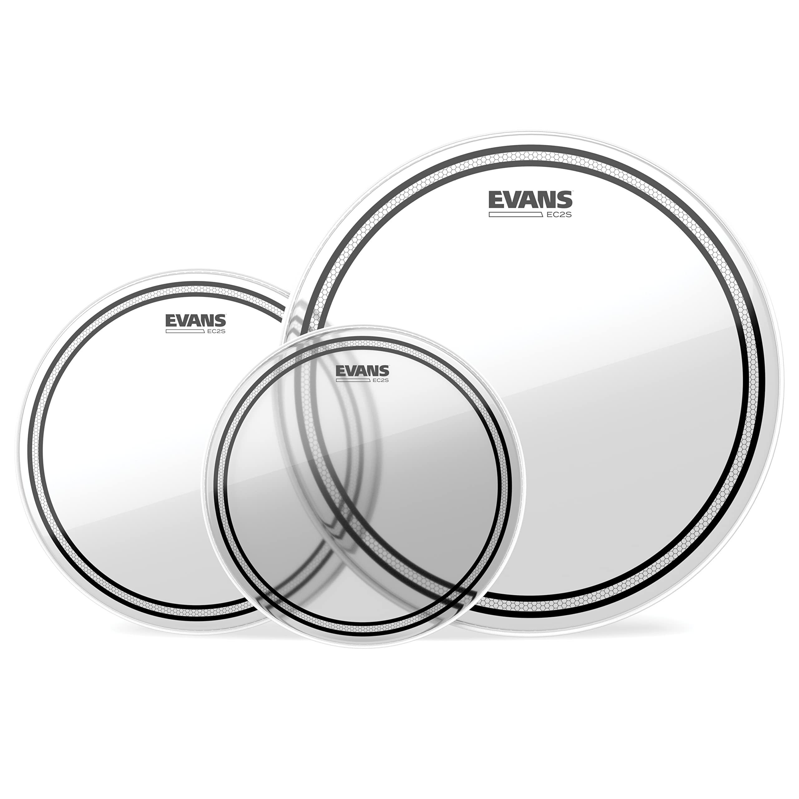 Evans EC2S Clear Standard Tompack Drumheads 12, 13, 16″
