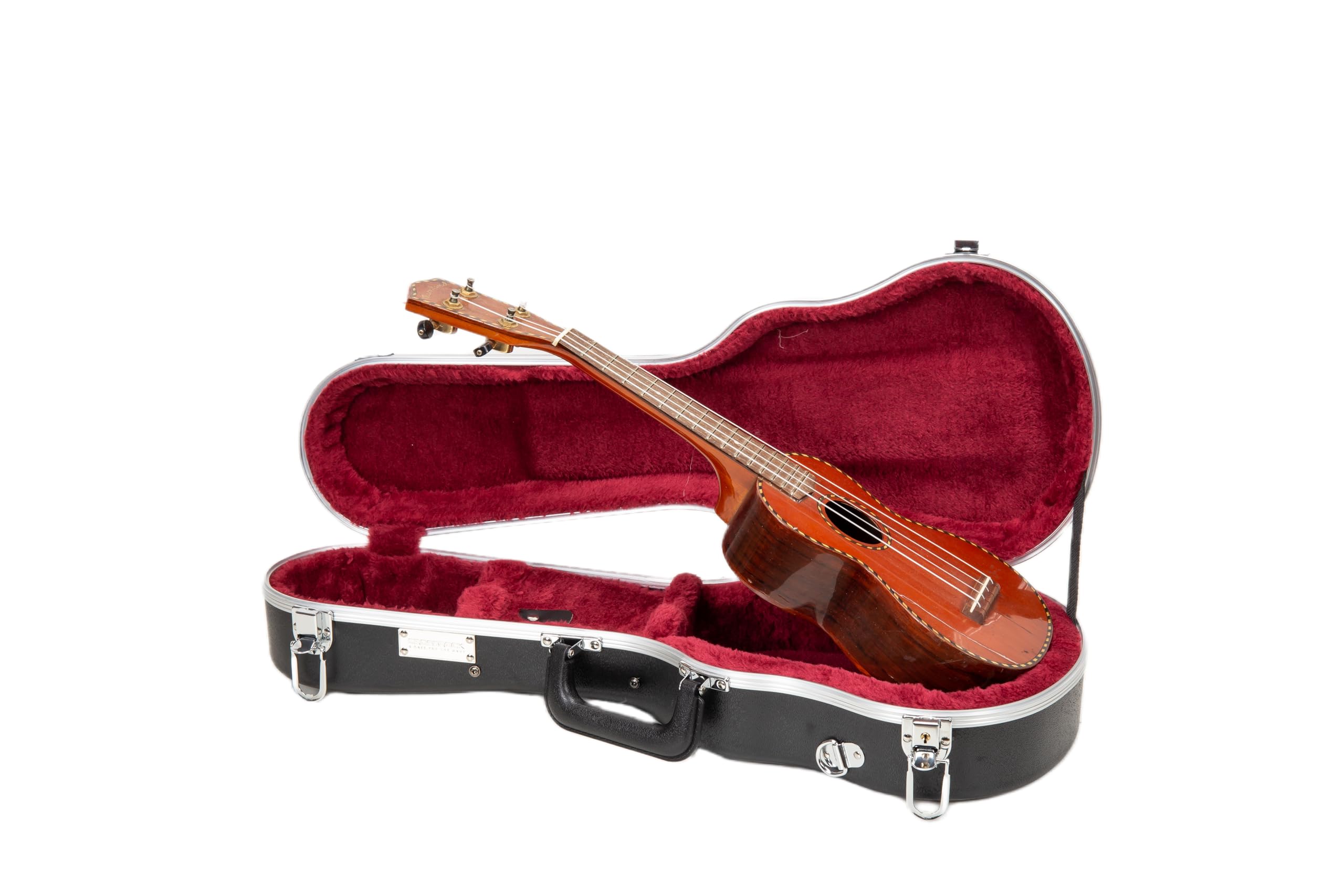 Crossrock Soprano Ukulele Case, Fit for 21 inches | Molded Hardshell with Scratch-Resistant Matte Finish, Security Lock, Accessory Compartment & Shoulder Straps — Black (CRA880SUBK)
