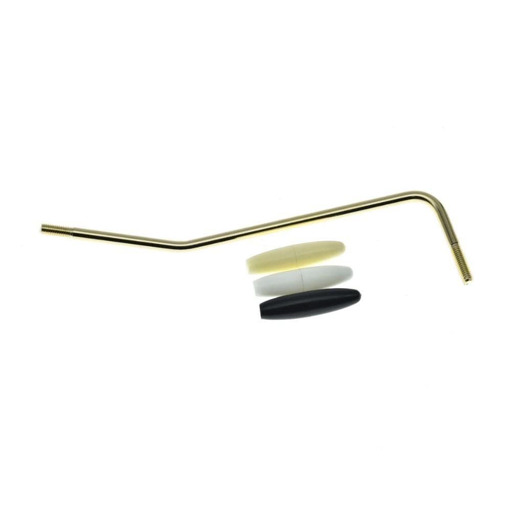 KAISH Stainless Steel USA Thread Tremolo Trem Arm Whammy Bar Fits American/Mexican Standard or Vintage Strat Gold with 3 Tips