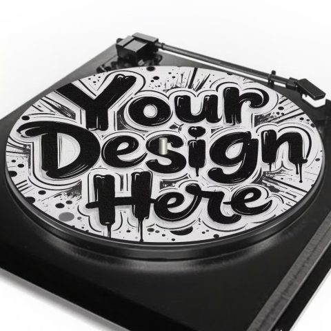 PJHEQOXE Customized Turntable Mat Personality Record Player Mat