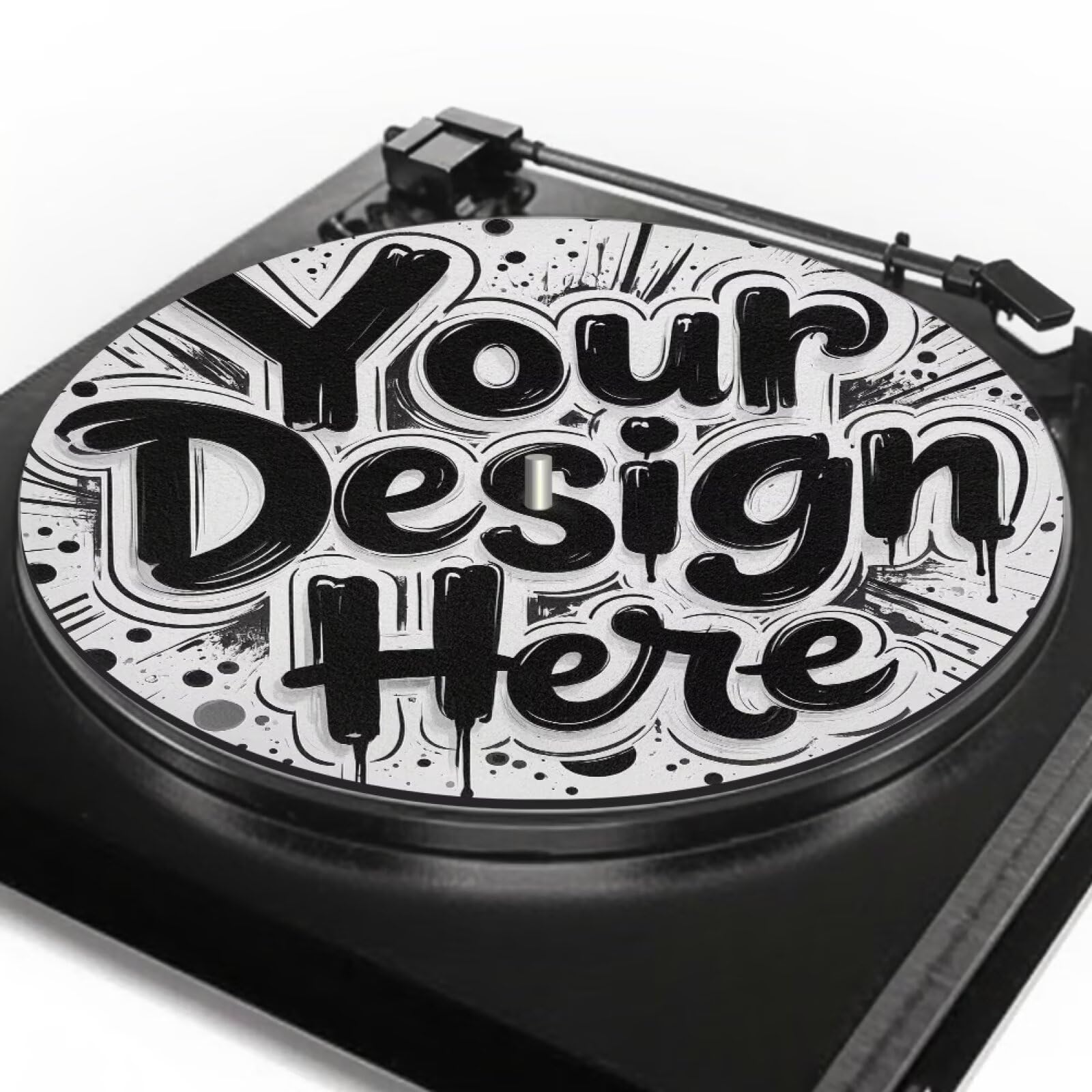 PJHEQOXE Customized Turntable Mat Personality Record Player Mat