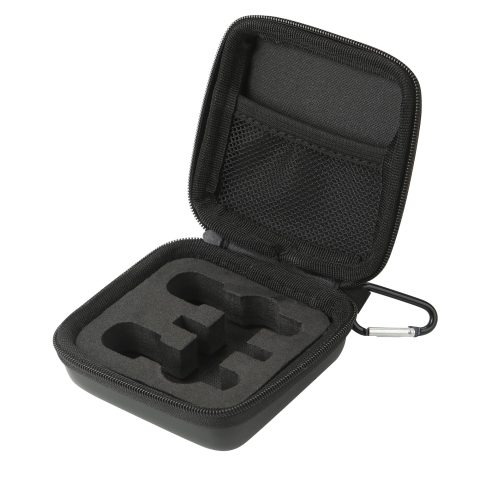 HanZhiQiang Hard Travel Carrying Mic Case Wireless Lavalier Microphone Case with 3 Slots for Wireless Lavalier Microphone Lapel Clip-on Mic