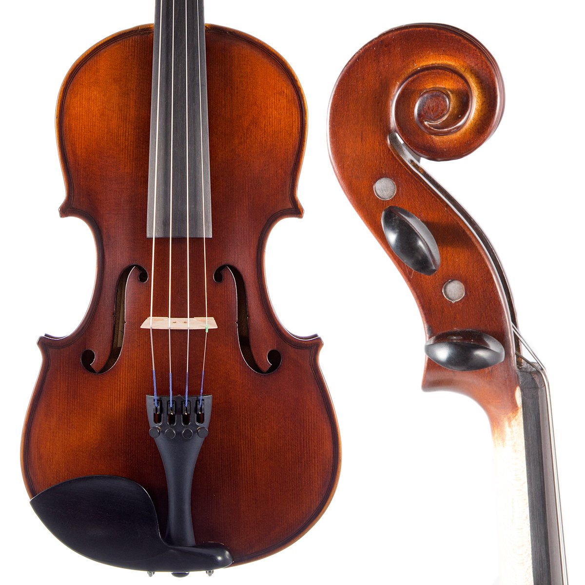Bunnel Pupil Violin Outfit 1/4 Size Clearance By Kennedy Violins – Carrying Case and Accessories Included – Solid Maple Wood and Ebony Fittings RB300