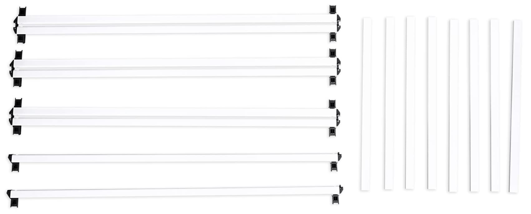 Rockville RFAAW 112 x 48″ DJ Event Facade, White Lightweight Aluminum Frame