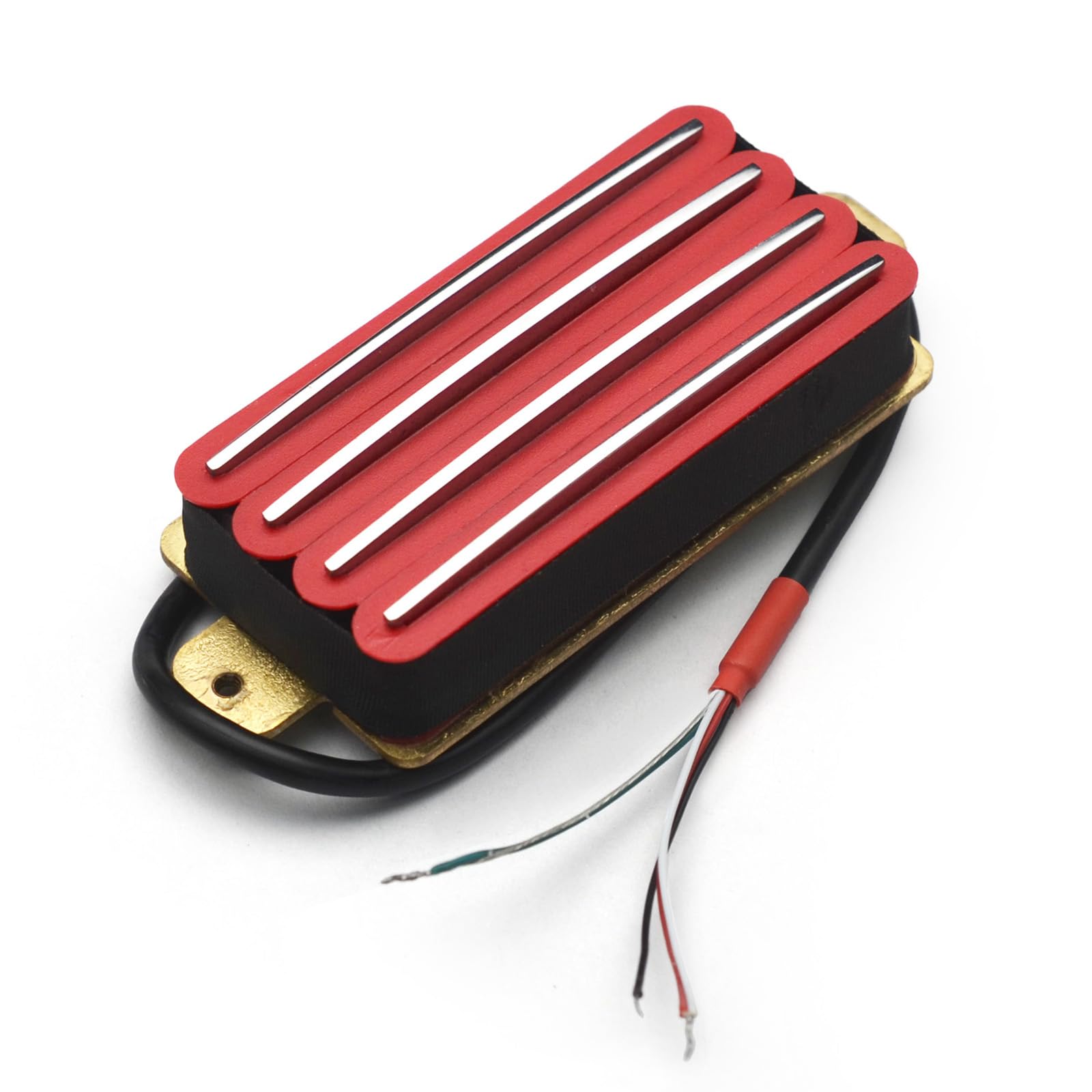 SAPHUE 2-Dual Blade Electric Guitar High Output Track Type Four Coil Humbucker Pickup Red