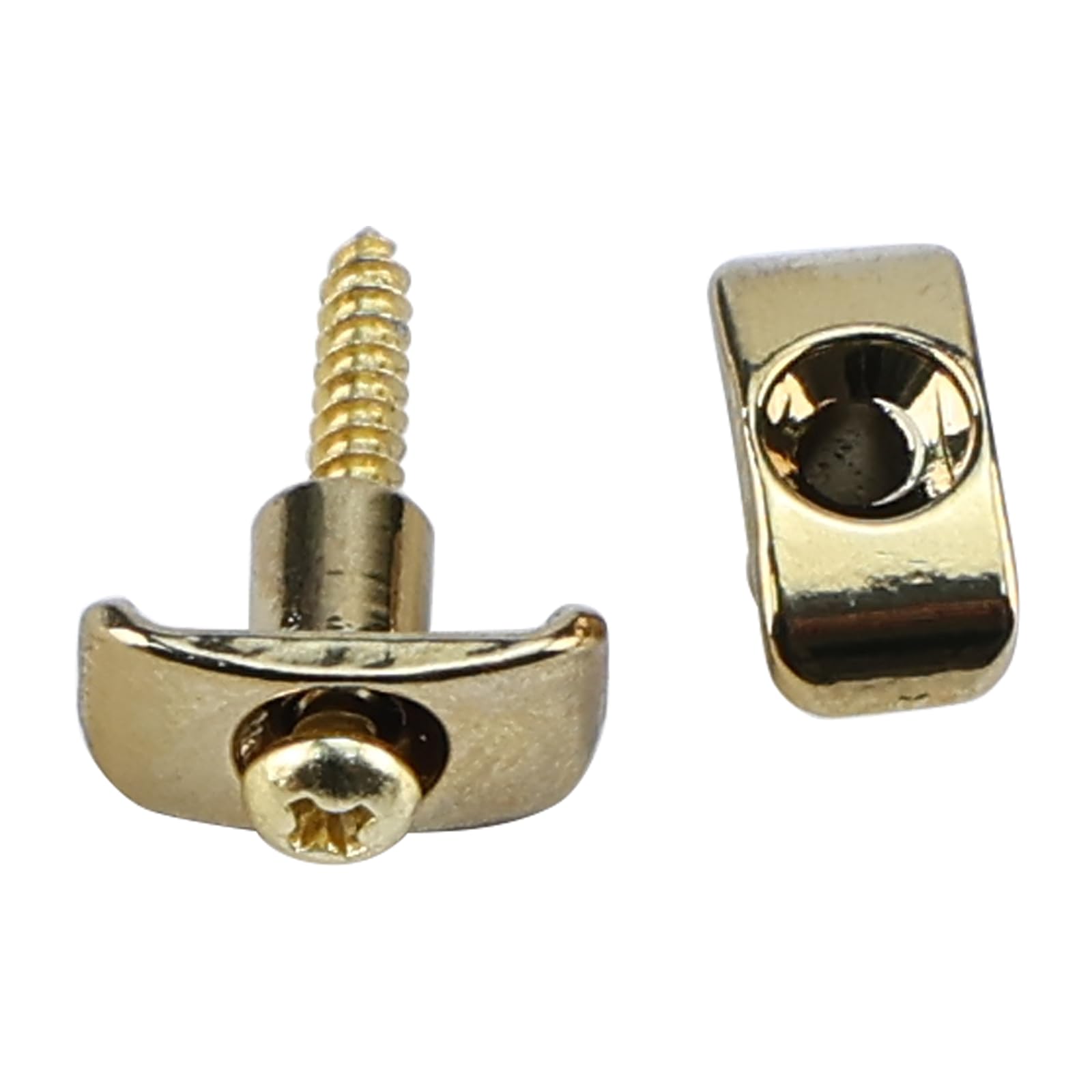 OVSAL 2 PCS Electric Guitar String Guide/Retainer Zinc Alloy String Trees for Electric Guitar Replacement Parts Gold