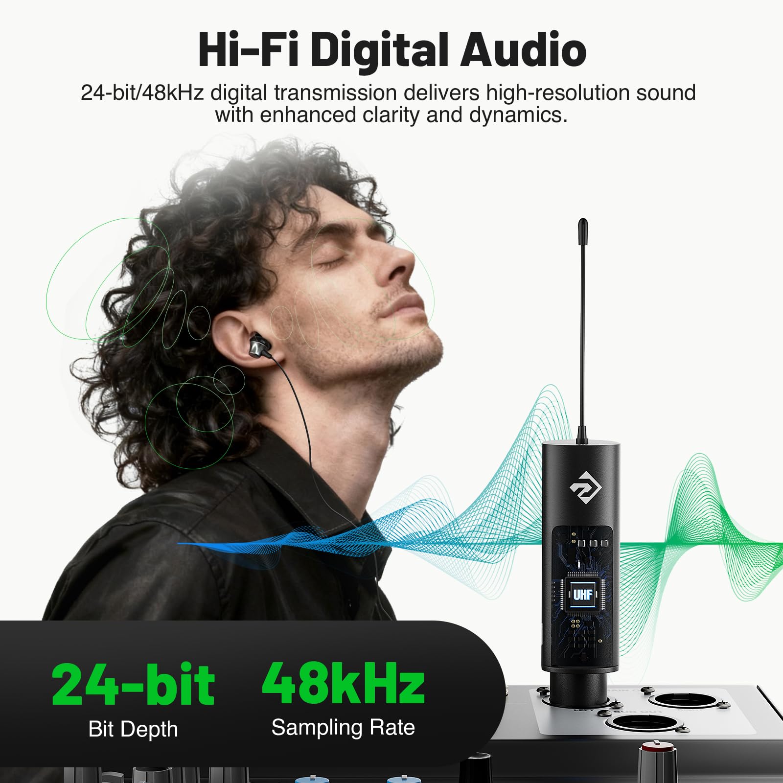 Phenyx Pro Compact UHF Stereo Wireless in-Ear Monitor System PDP-M