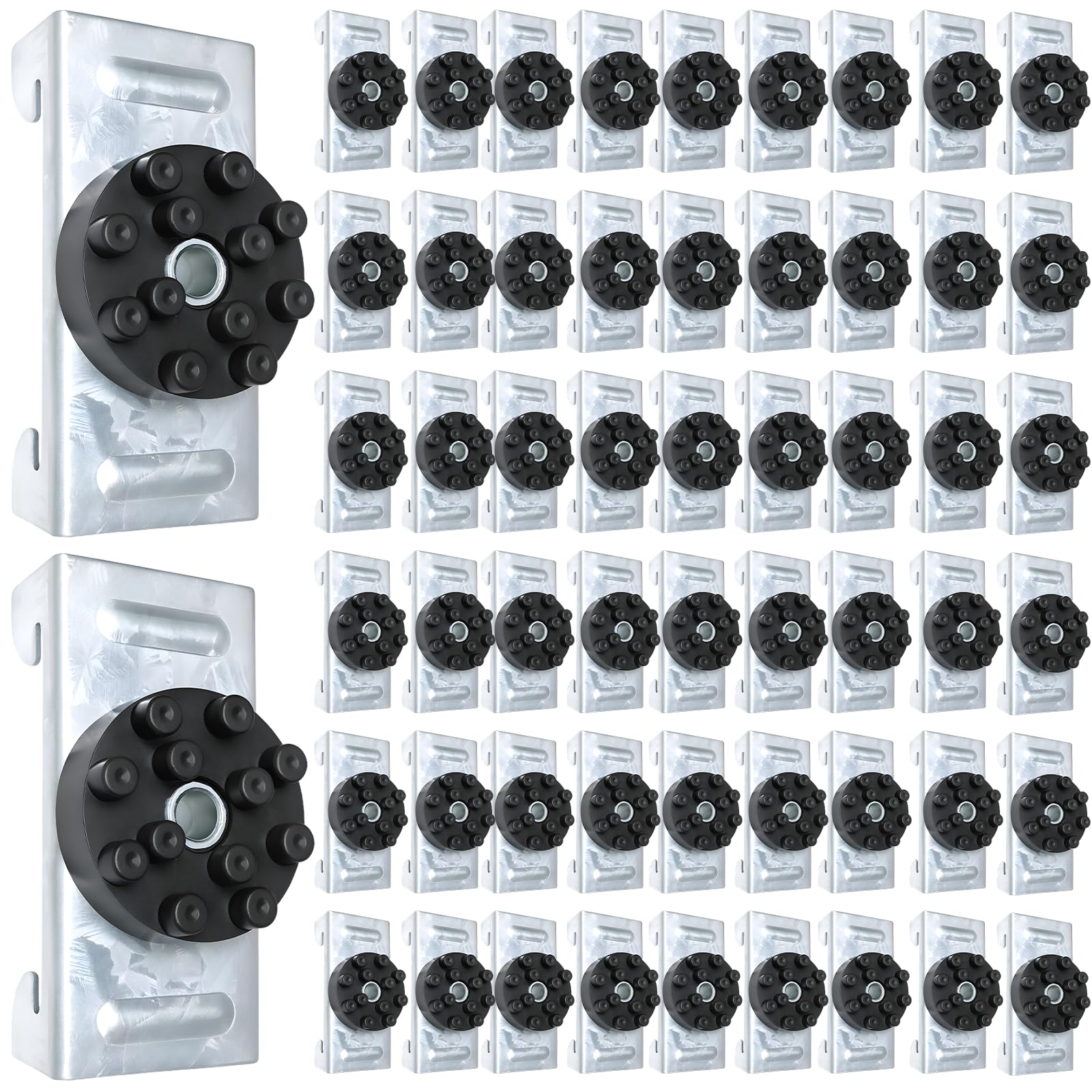 Mindoub 100-Pack Soundproofing Clips, Sound Isolation Clips for Walls and Ceilings, Decoupling Resilient Channel Clips for 7/8″ Hat Channel, Noise Reduction for Recording Studio Home Office Apartment