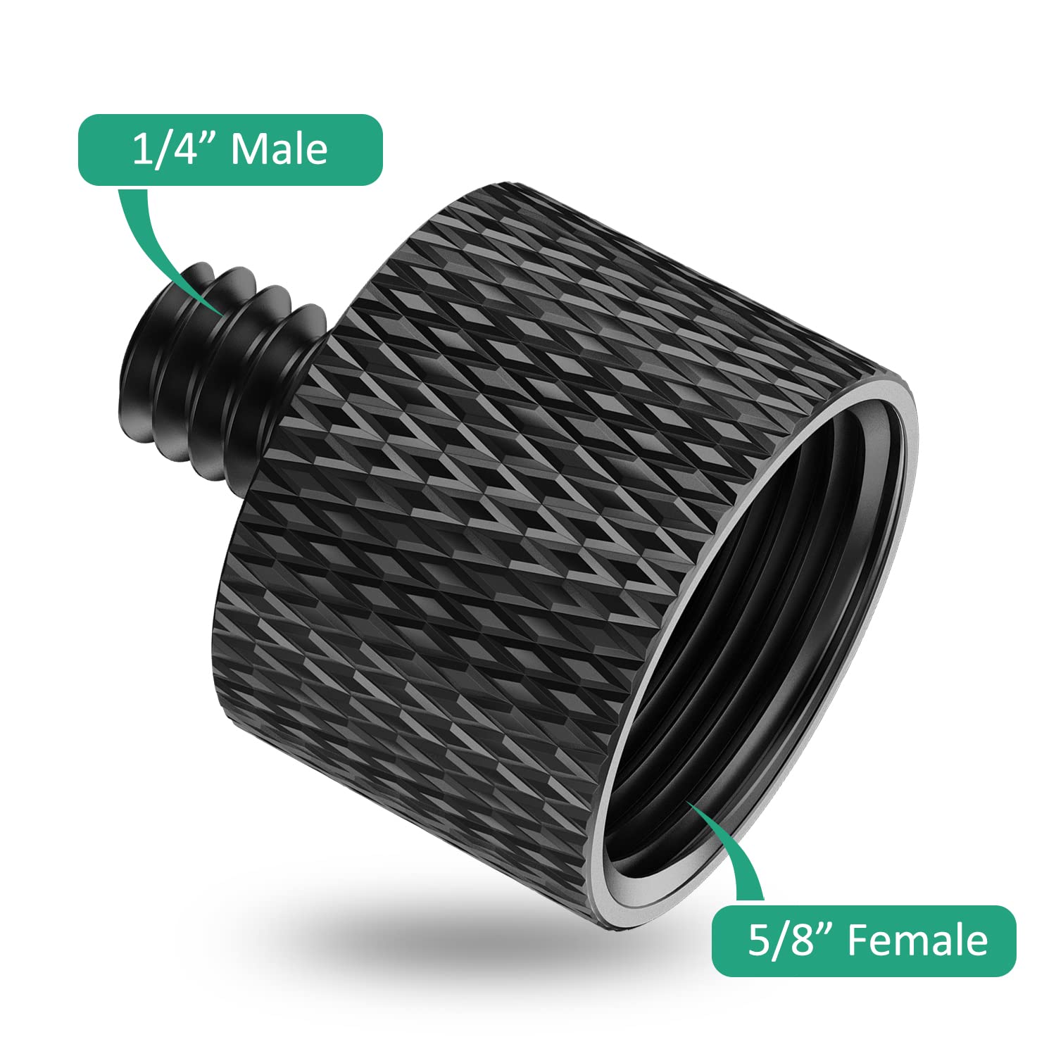 Mic Stand Adapter 5/8 female to 1/4 male Screw Adapter Mic Thread Screw for Microphone Stand Mic Mount 8 Piece by Rigych