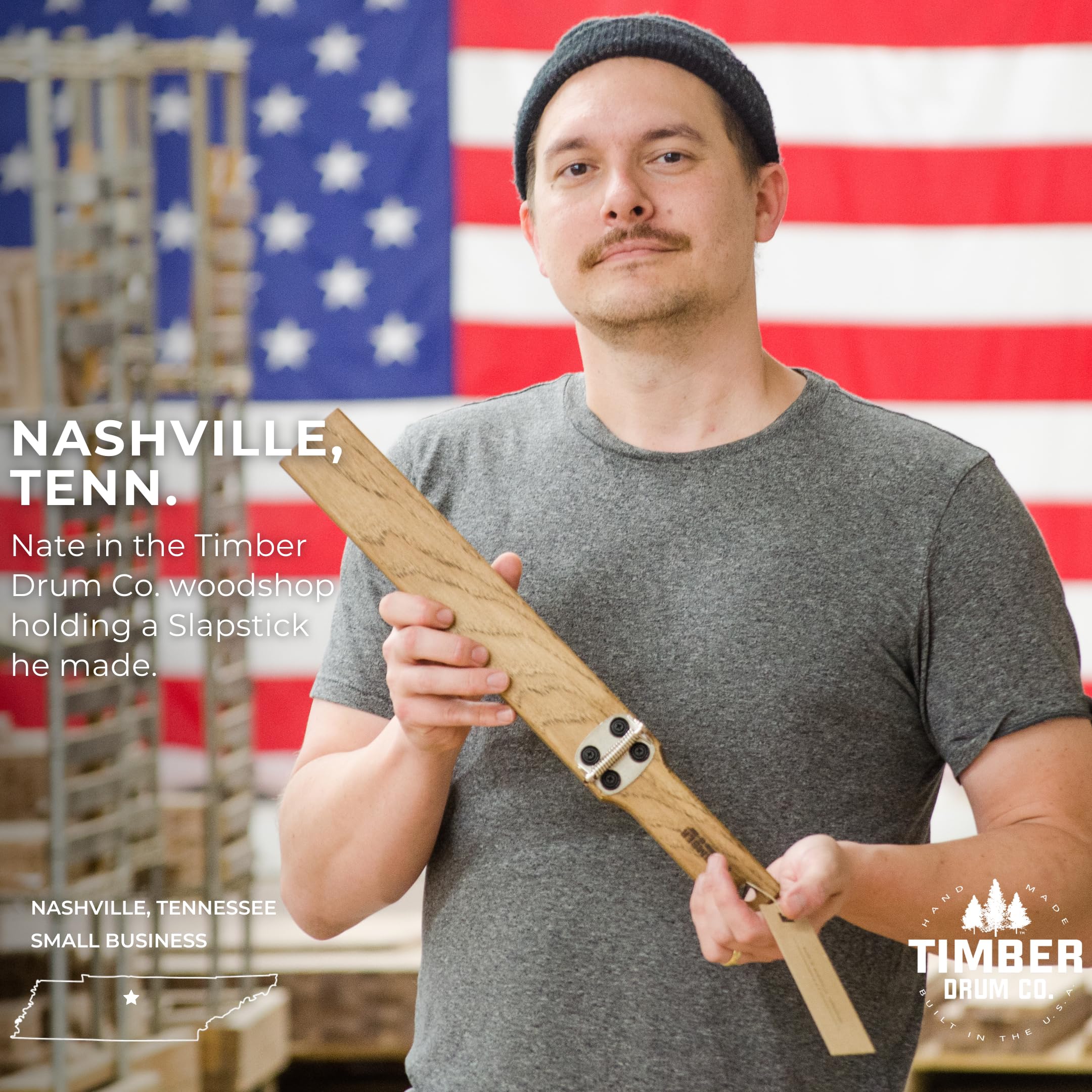 Timber Drum Co. Slapstick Instrument, 18″ — MADE IN U.S.A. Percussion