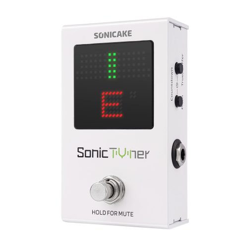 SONICAKE Tuner Pedal with Boost, Pitch Indicator, Dual Bypass – Sonic Tuner