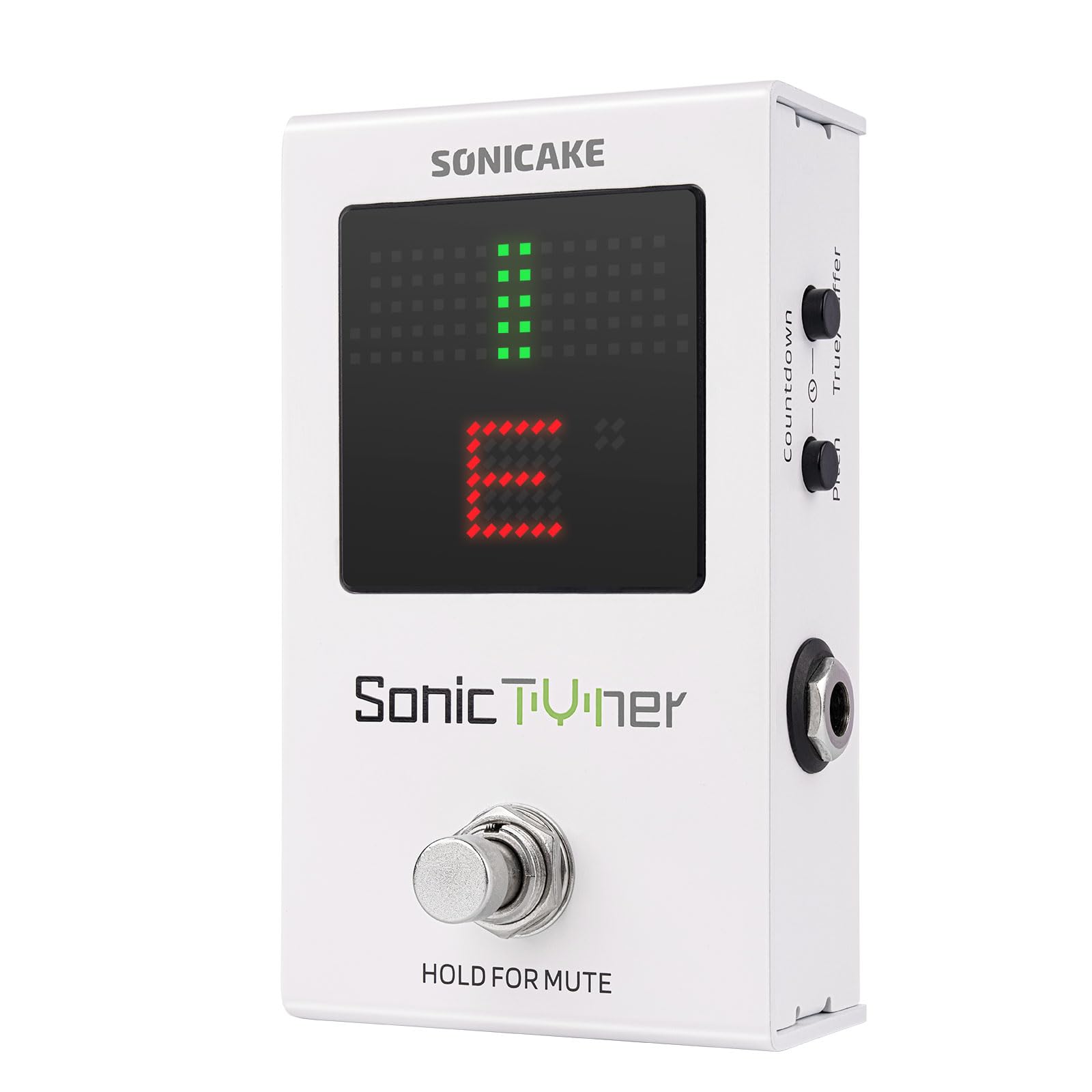 SONICAKE Tuner Pedal with Boost, Pitch Indicator, Dual Bypass – Sonic Tuner