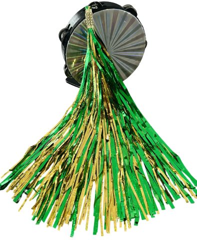 Lluvia liston para pandero Handmade 19 inch on standard 8inch tambourine (Green) Pandero no incluido tambourine not included