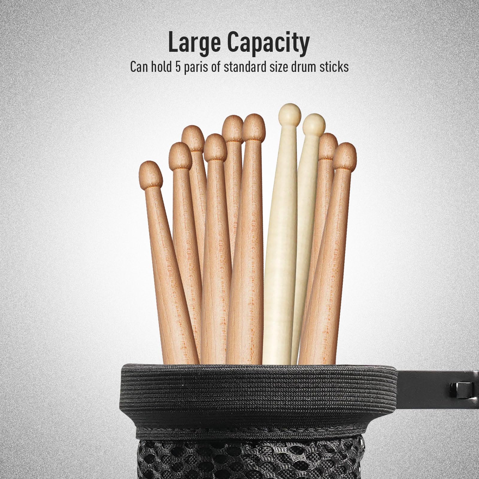 SHAEVLE Drum Stick Holder Adjustable Nylon Drum Stick Bag