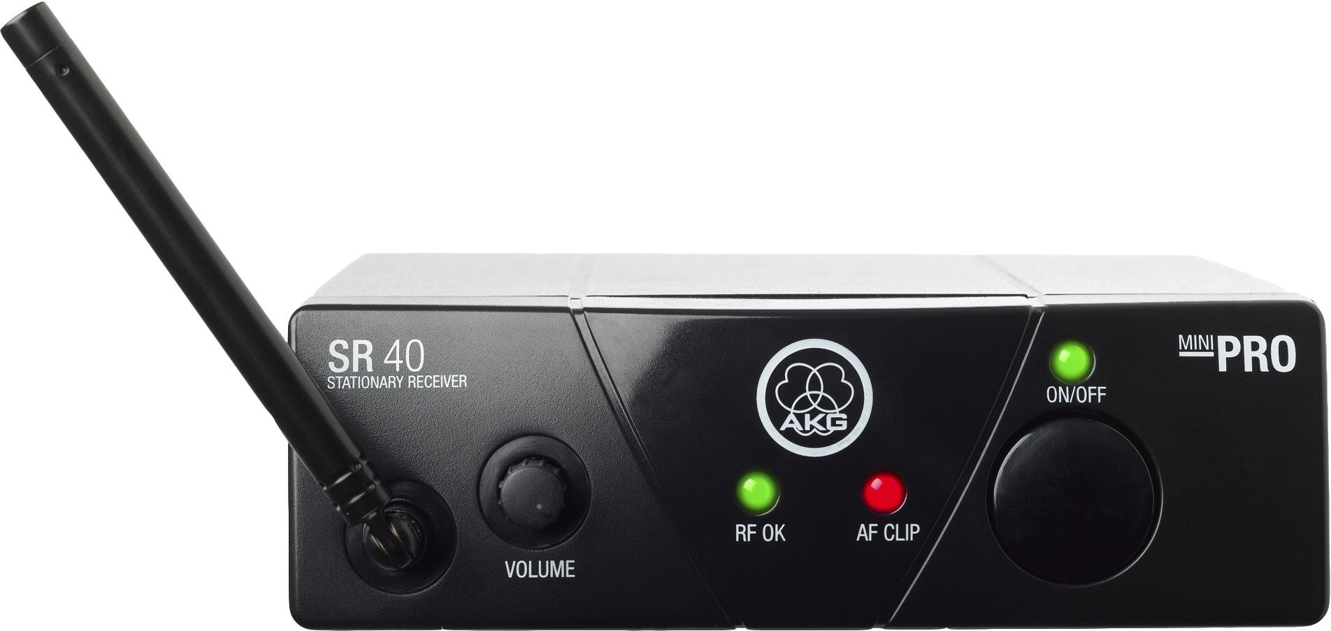 AKG Pro Audio WMS40MINI Vocal Set Band US25D Wireless Microphone System, with SR40 Receiver and PT40 Mini Pocket Transmitter. Black. US25D 540.400 MHz