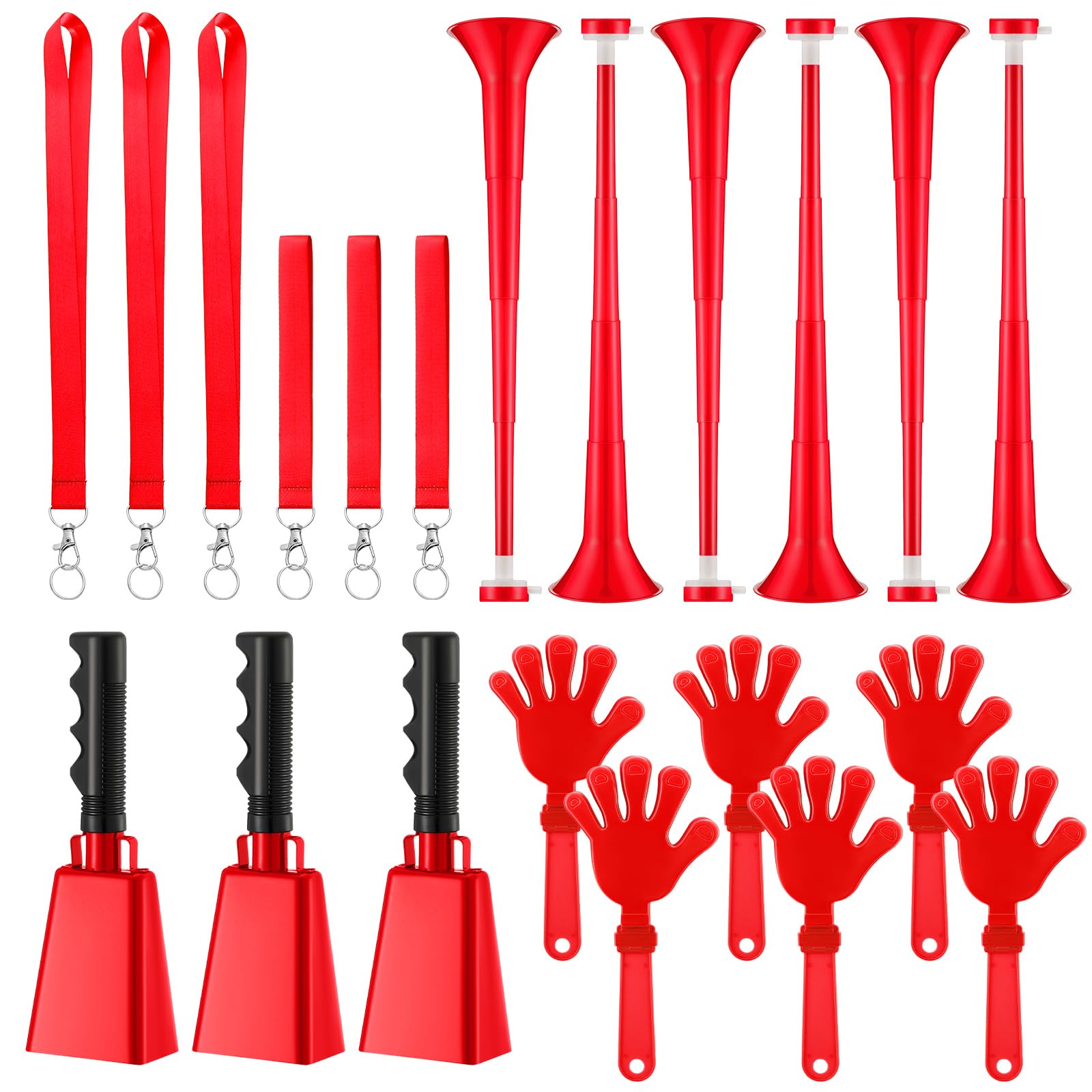 Teyva Daily Red 21 Pcs Team Spirit Accessories Game Day Stadium Events