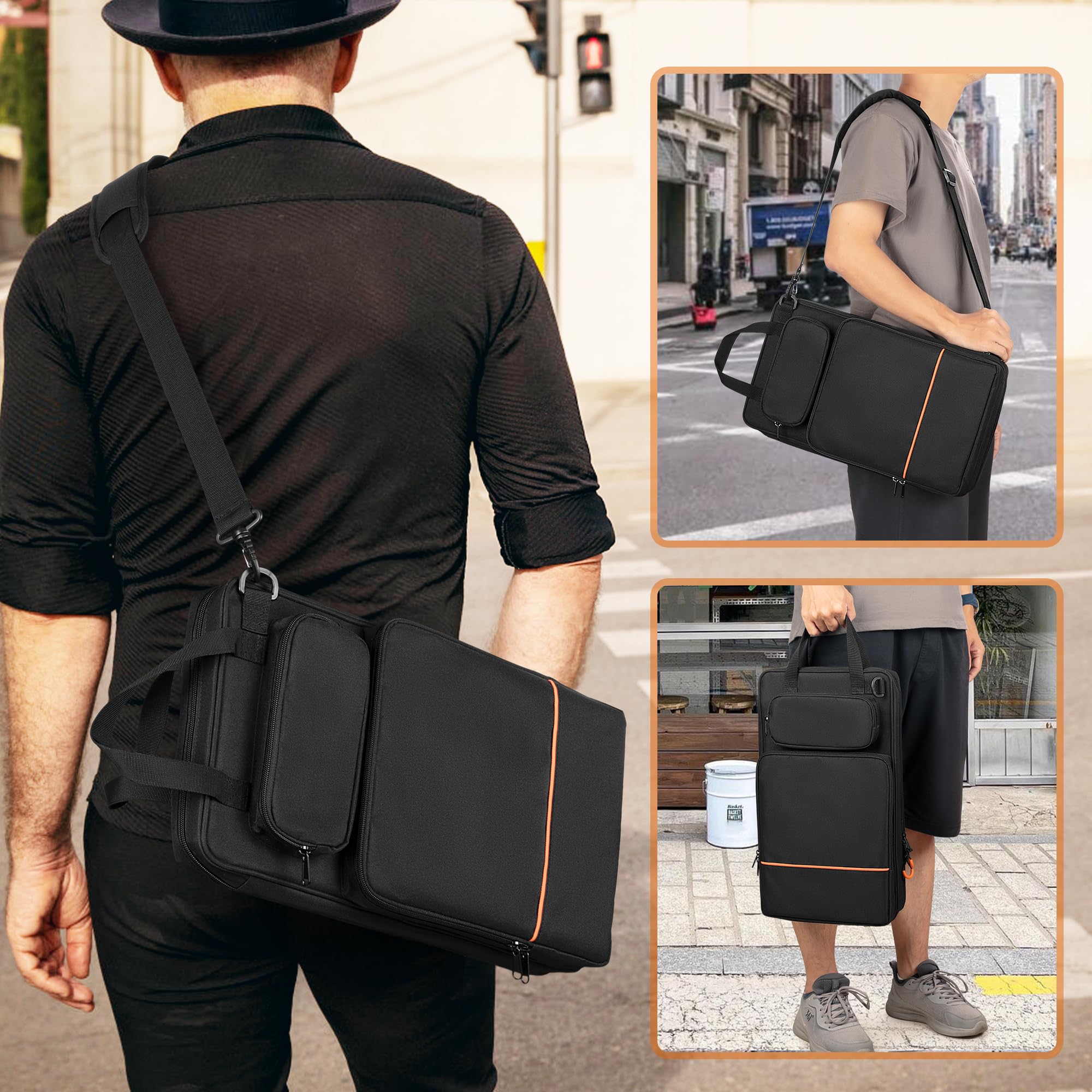 Damero Drum Sticks Bag with Hanging Hooks and Detachable Shoulder Strap