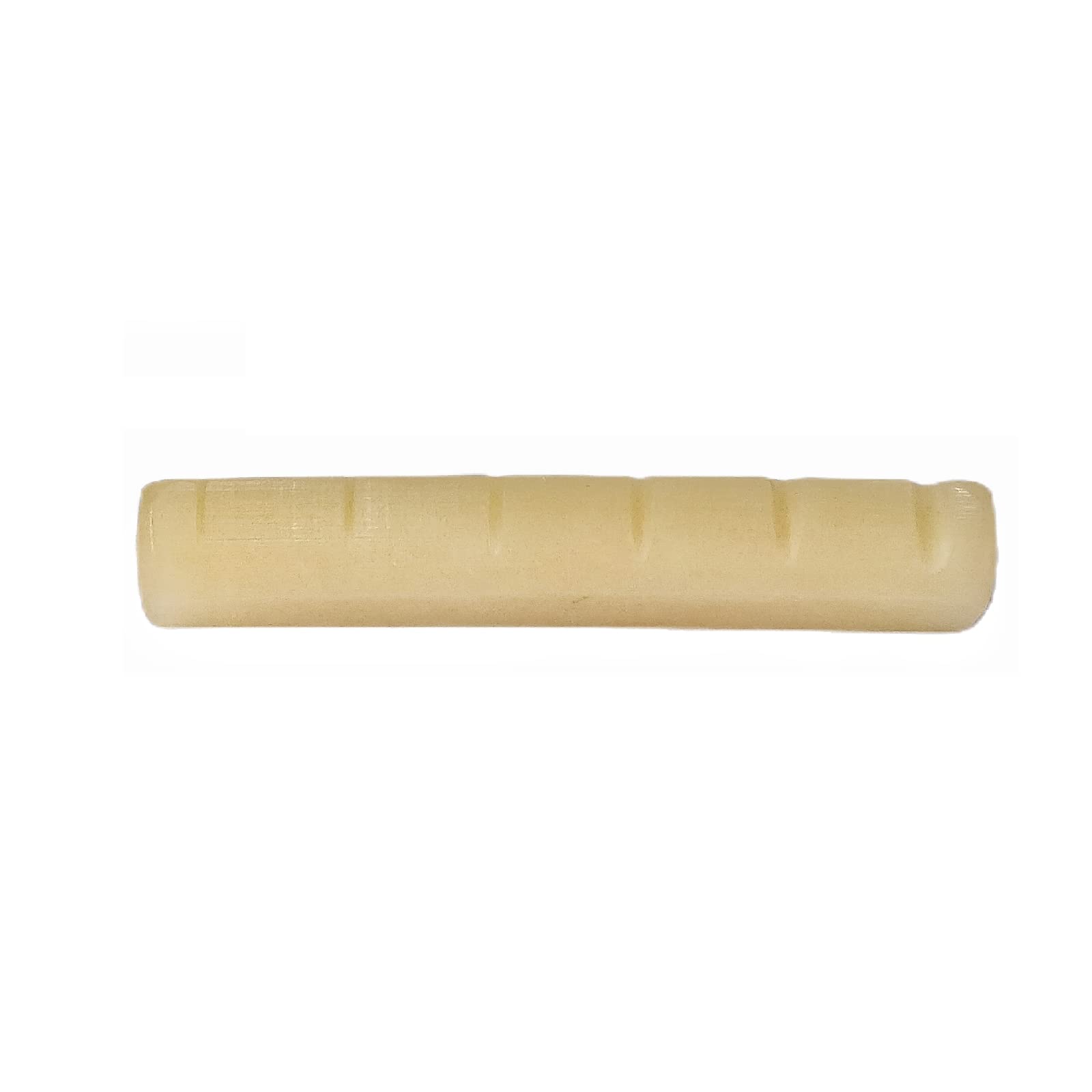 Miwayer 2 Pack 6 String YMH Acoustic Guitar Unbleached Bone Nut, Guitar Bridge Nuts, Cut from Whole Bones, 43x5x9mm