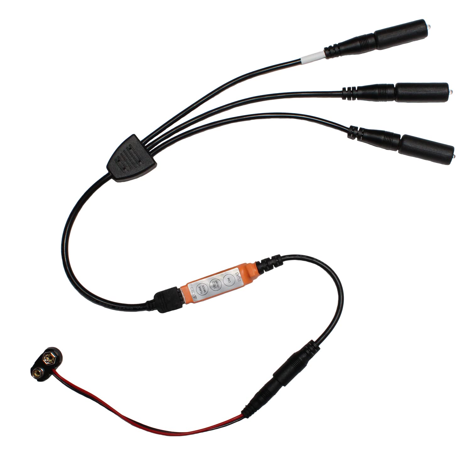 Prop and Scenery Lights Flame Kit Flickering 3 Head Amber Orange Red LEDs