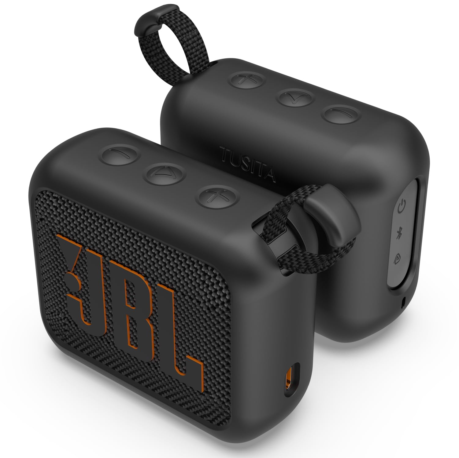 Magnetic Silicone Case for JBL GO 4 – Shockproof Protective Cover with Precision Fit, Anti-Slip Design & Easy Access to Buttons