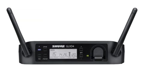 Shure GLXD24R/SM86 Microphone System with GLXD4R Rack Mount Receiver and GLXD2 Handheld Transmitter with SM86 Vocal Mic Capsule