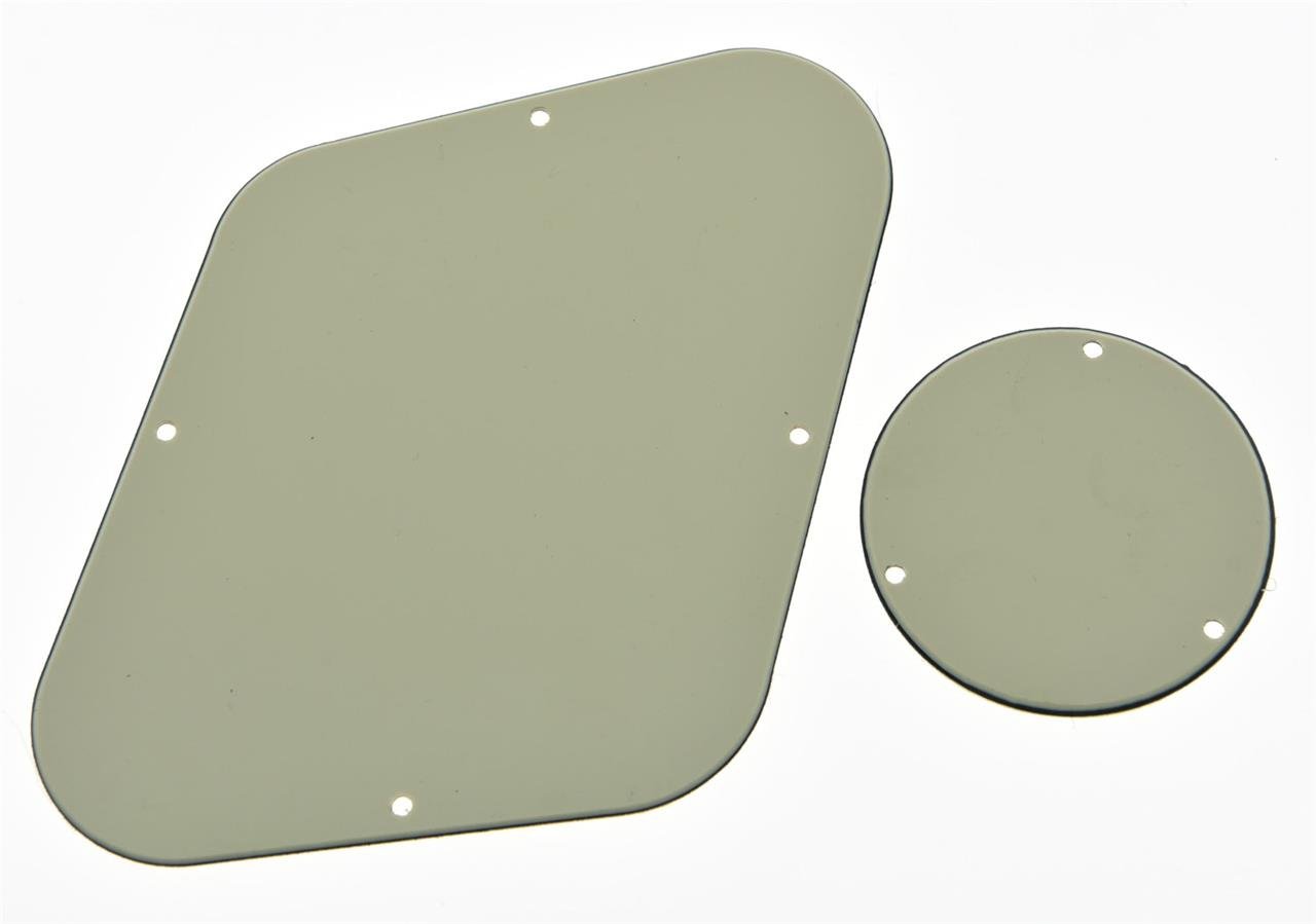 KAISH Aged White 3 Ply LP Rear Control Plate Switch Plate LP Cavity Cover for USA Les Paul