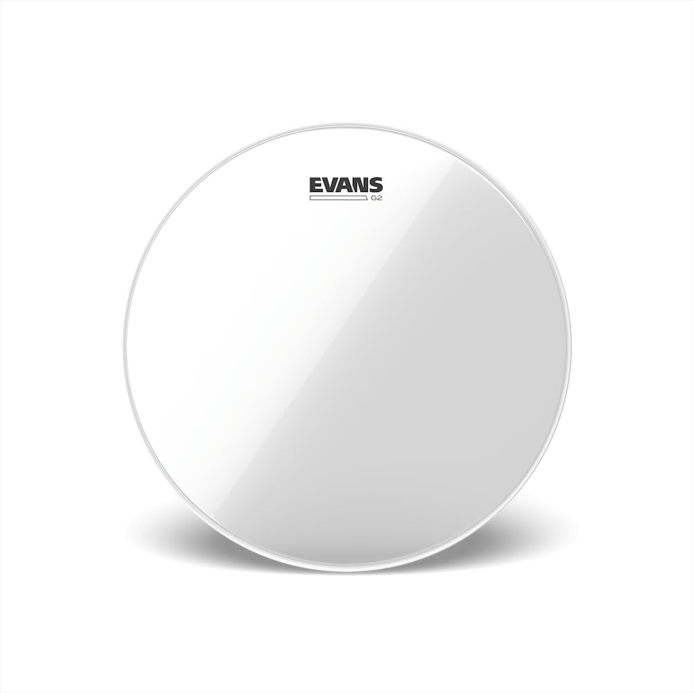 Evans Drum Heads – G2 Clear Tom Drumhead, 12 Inch