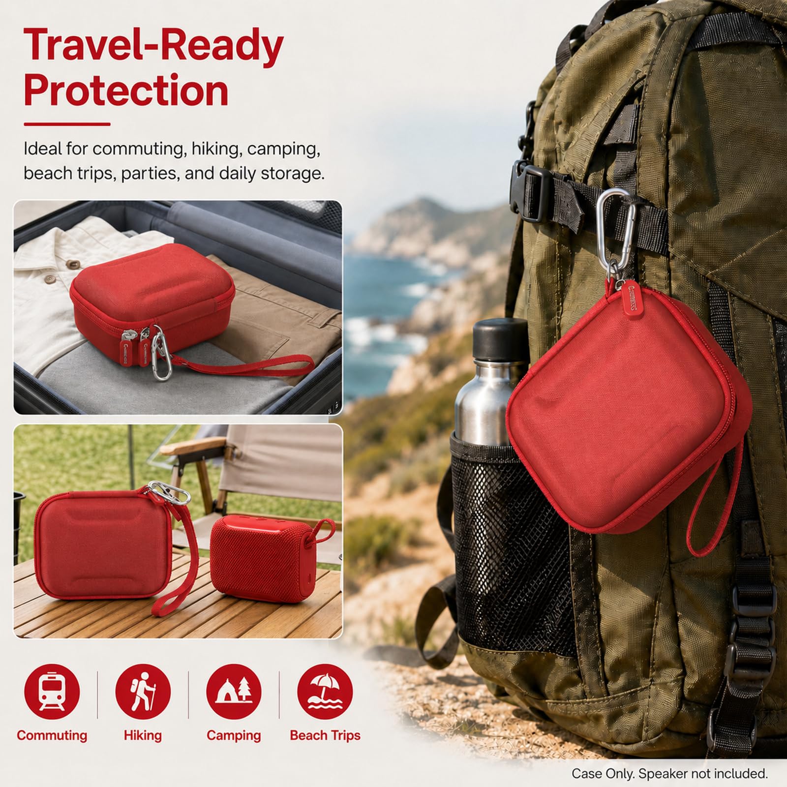 Hard EVA Carrying Case Compatible with JBL Go 5/4/3 Ultra-Portable Speaker