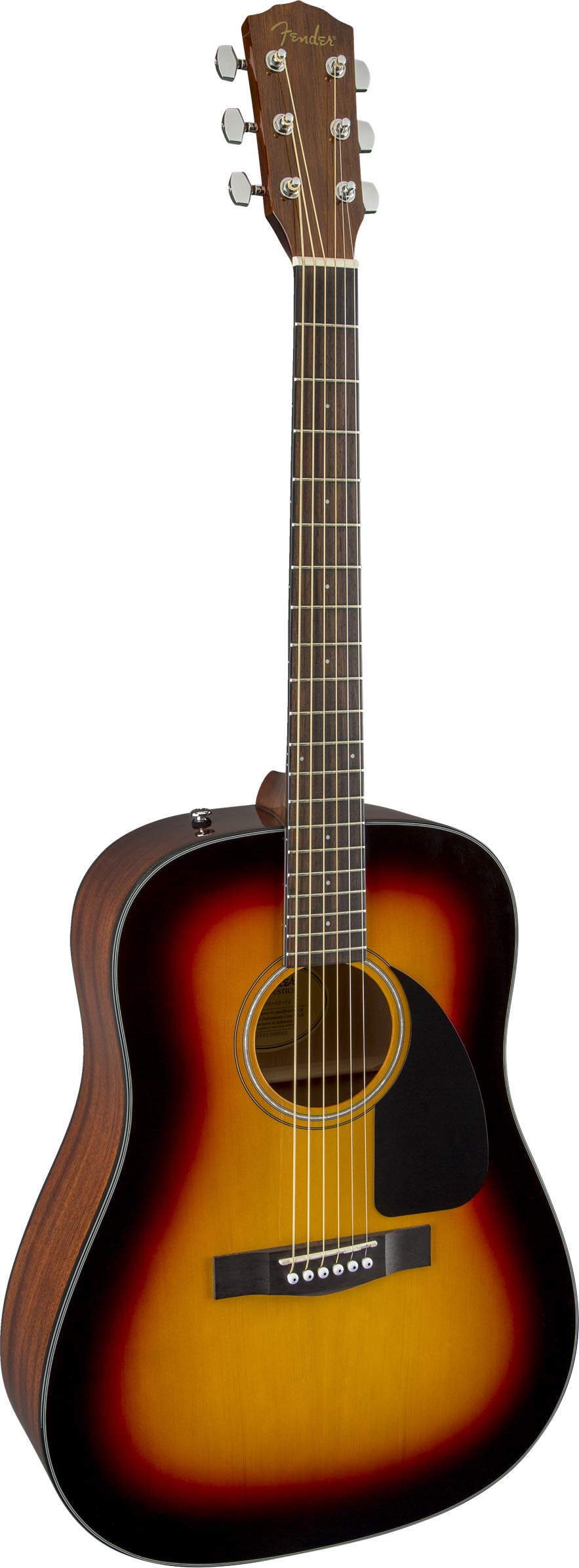 Fender 0970110232 CD-60 Dreadnought V3 Acoustic Guitar, with 2-Year Warranty, Sunburst, with Case
