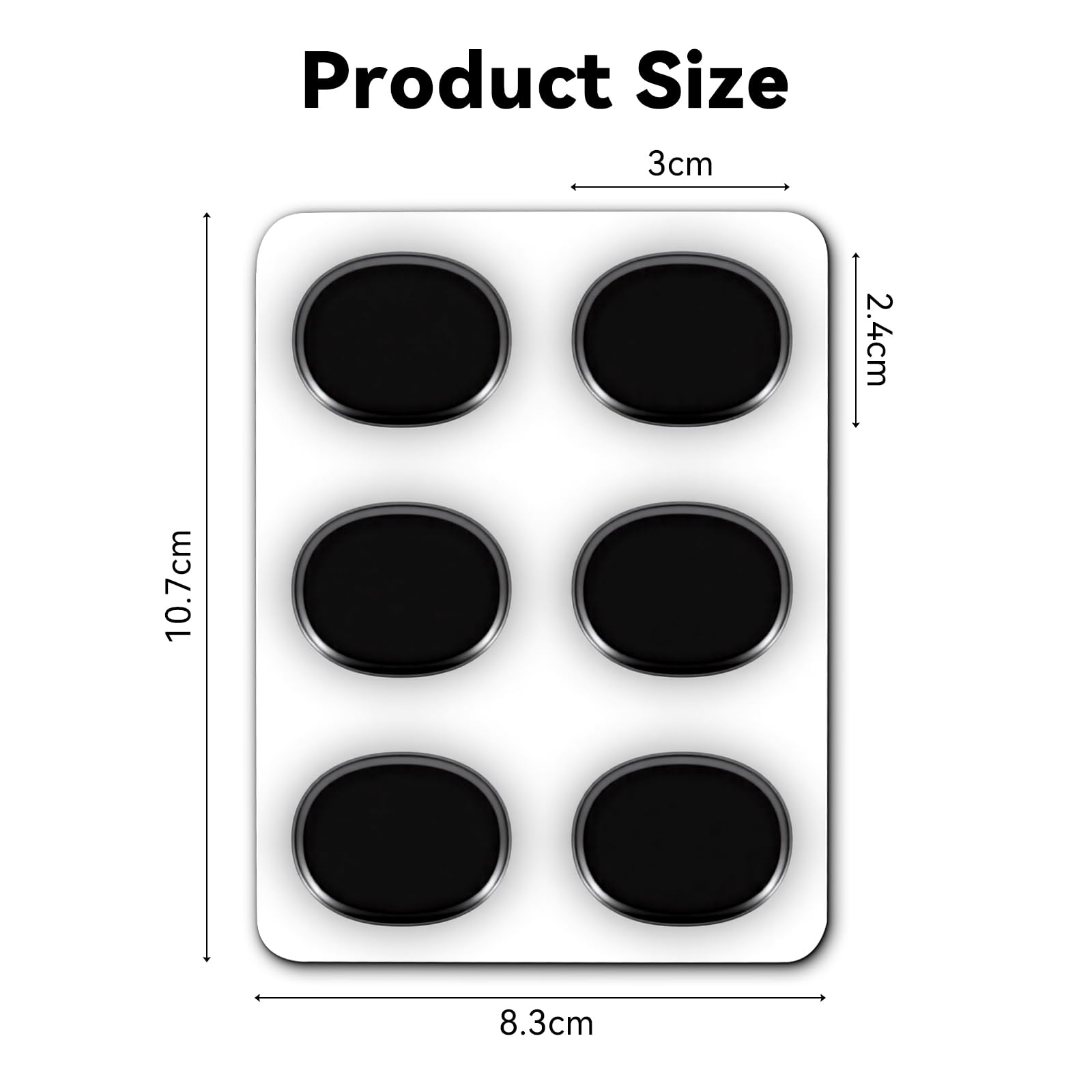 EASTROCK Round Drum Dampeners Gels Silicone Gel Pads 30 Pieces,Black