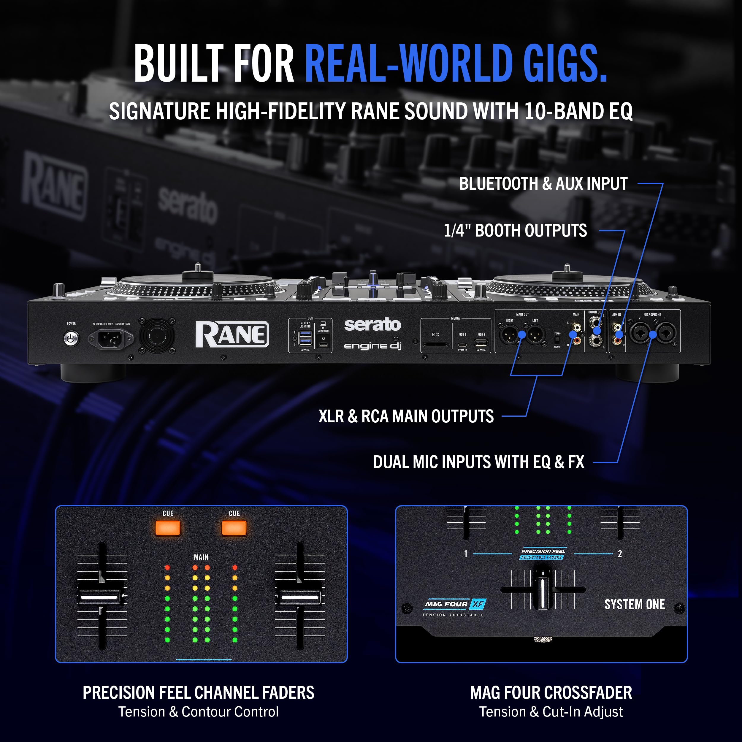 RANE SYSTEM ONE Motorized Standalone DJ Controller